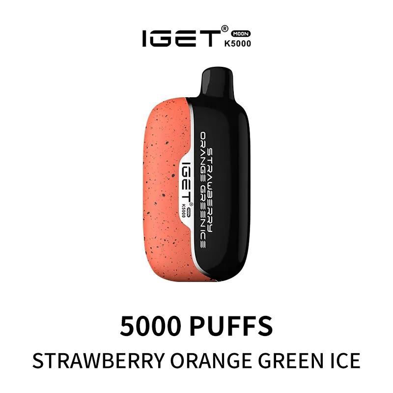Strawberry Orange Green Ice - IGET Moon K5000 Puffs
