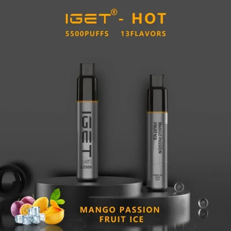 Blackberry Pomegranate Cherry Ice - IGET HOT 5500 Puffs
