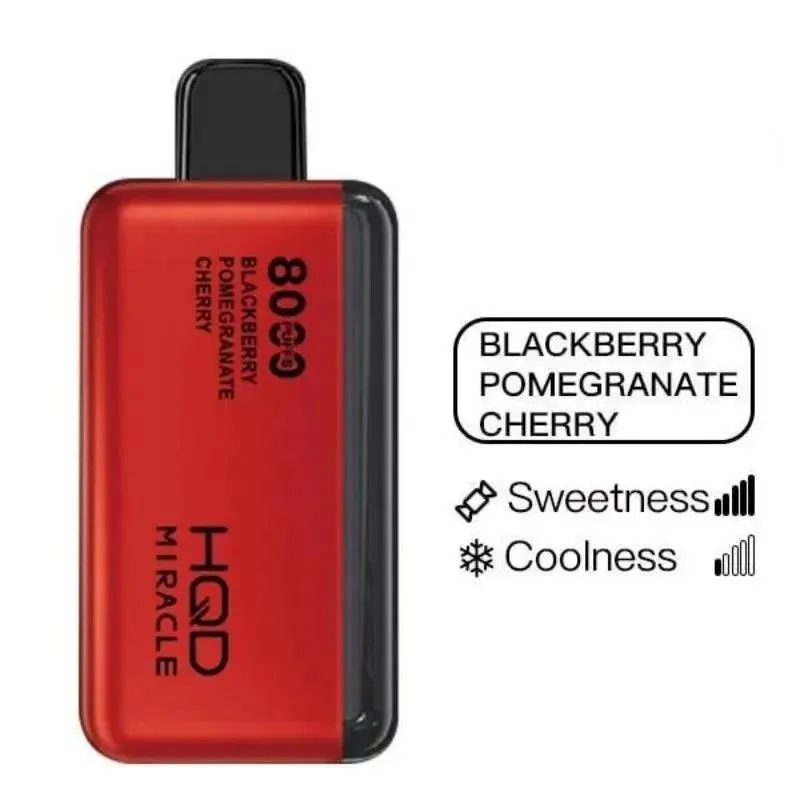 Blackberry Pomegranate Cherry - HQD Miracle 8000