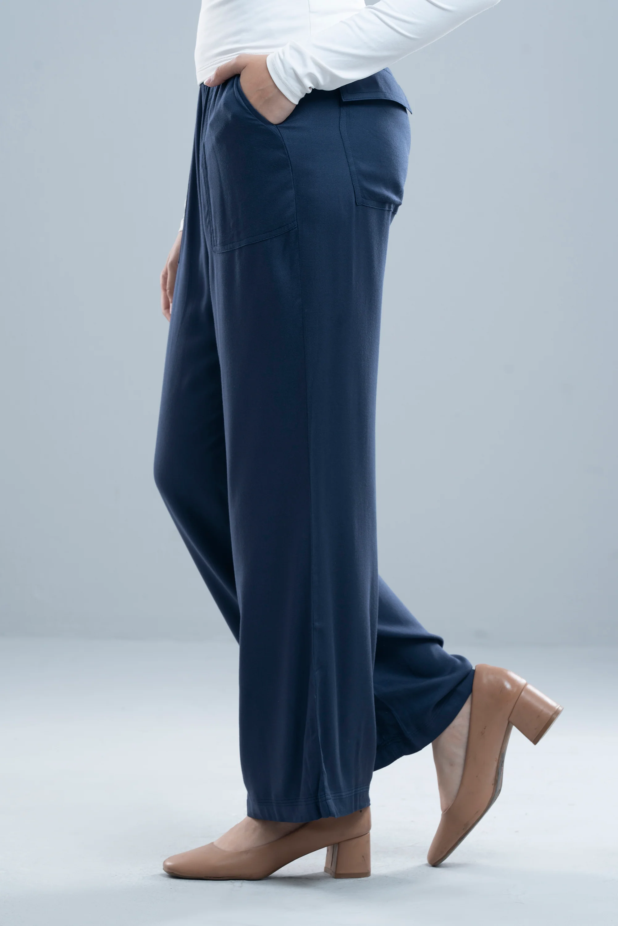 Loose Fit Twill Pants - XTXFMF