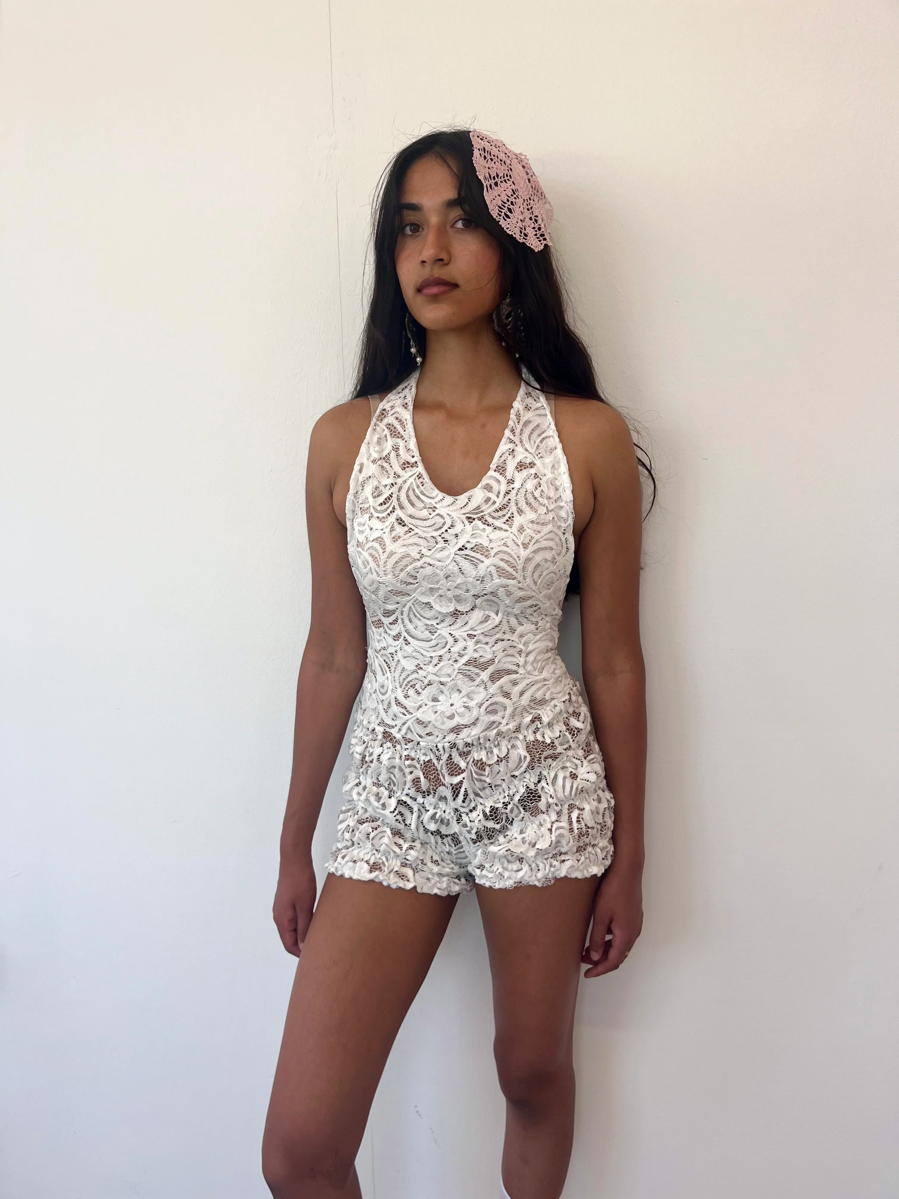 White Bloomer Playsuit - XTXFMF