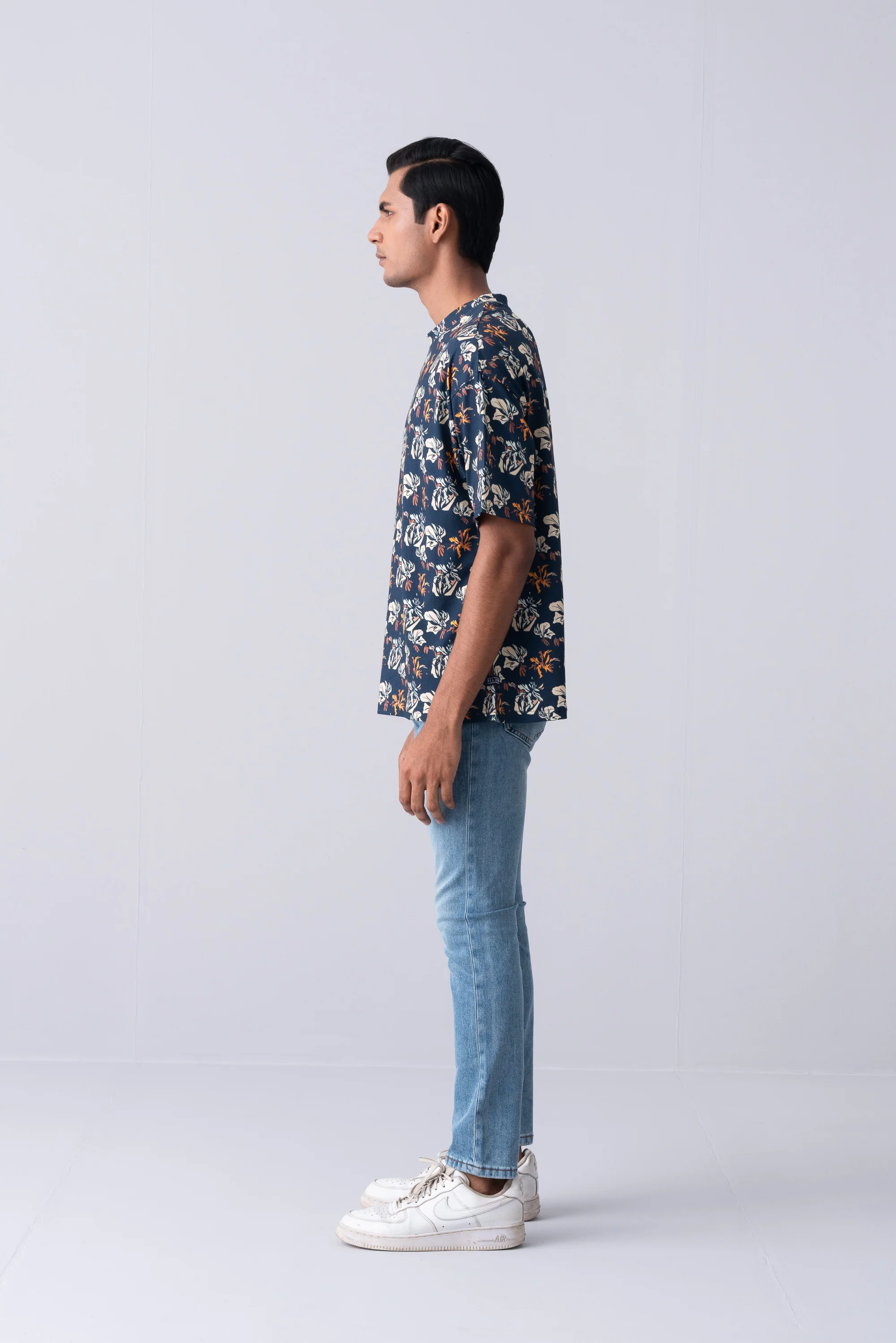 Tapered Fit Washed Blue Jeans - XTXFMF