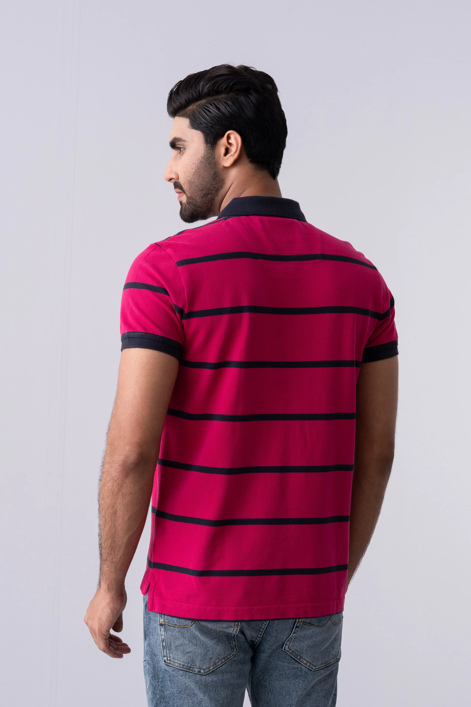 Regular Fit Yarn-Dyed Polo Shirt - XTXFMF