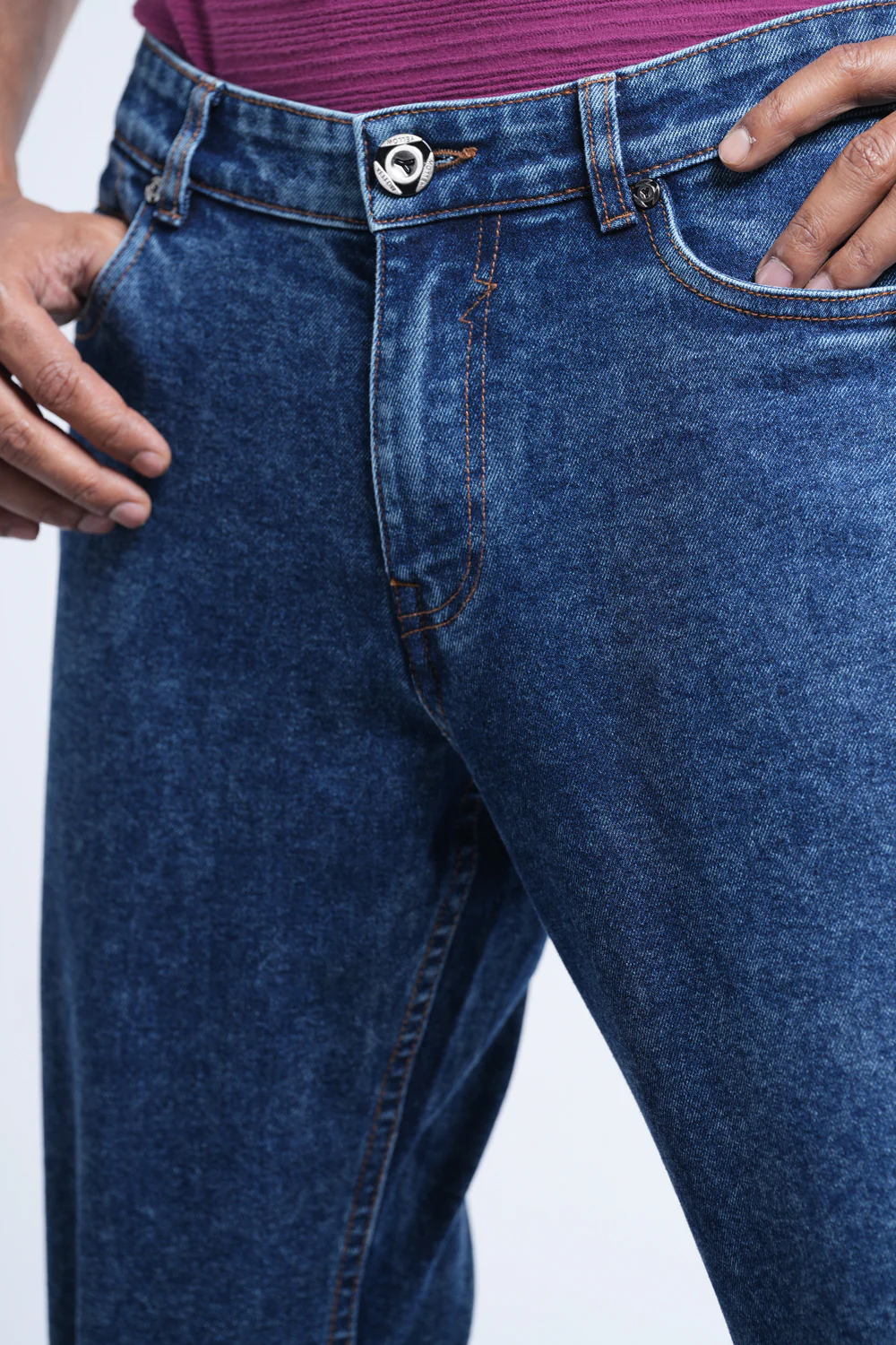 Straight Fit Indigo Jeans - XTXFMF