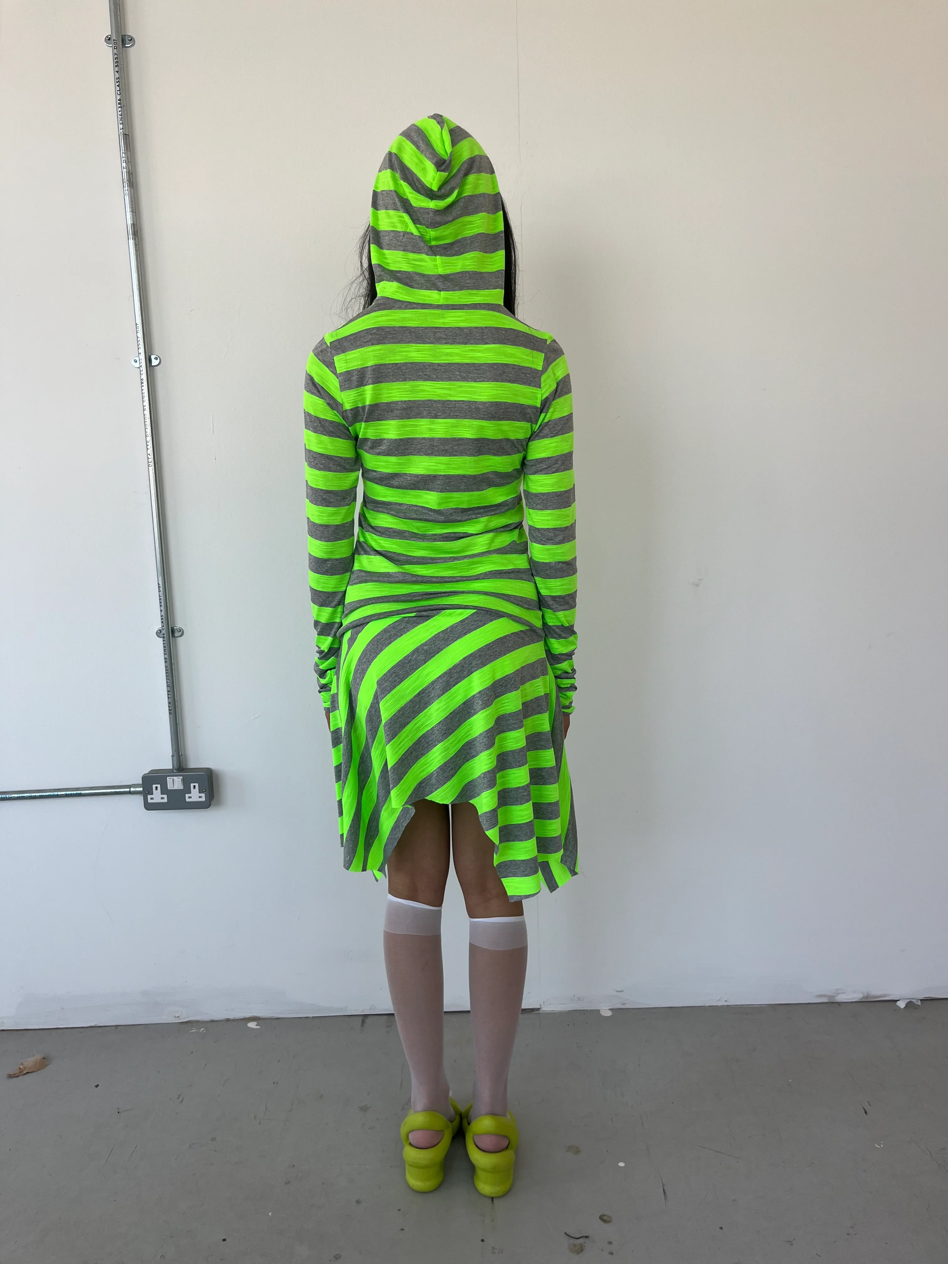 Green Stripe Dress - XTXFMF