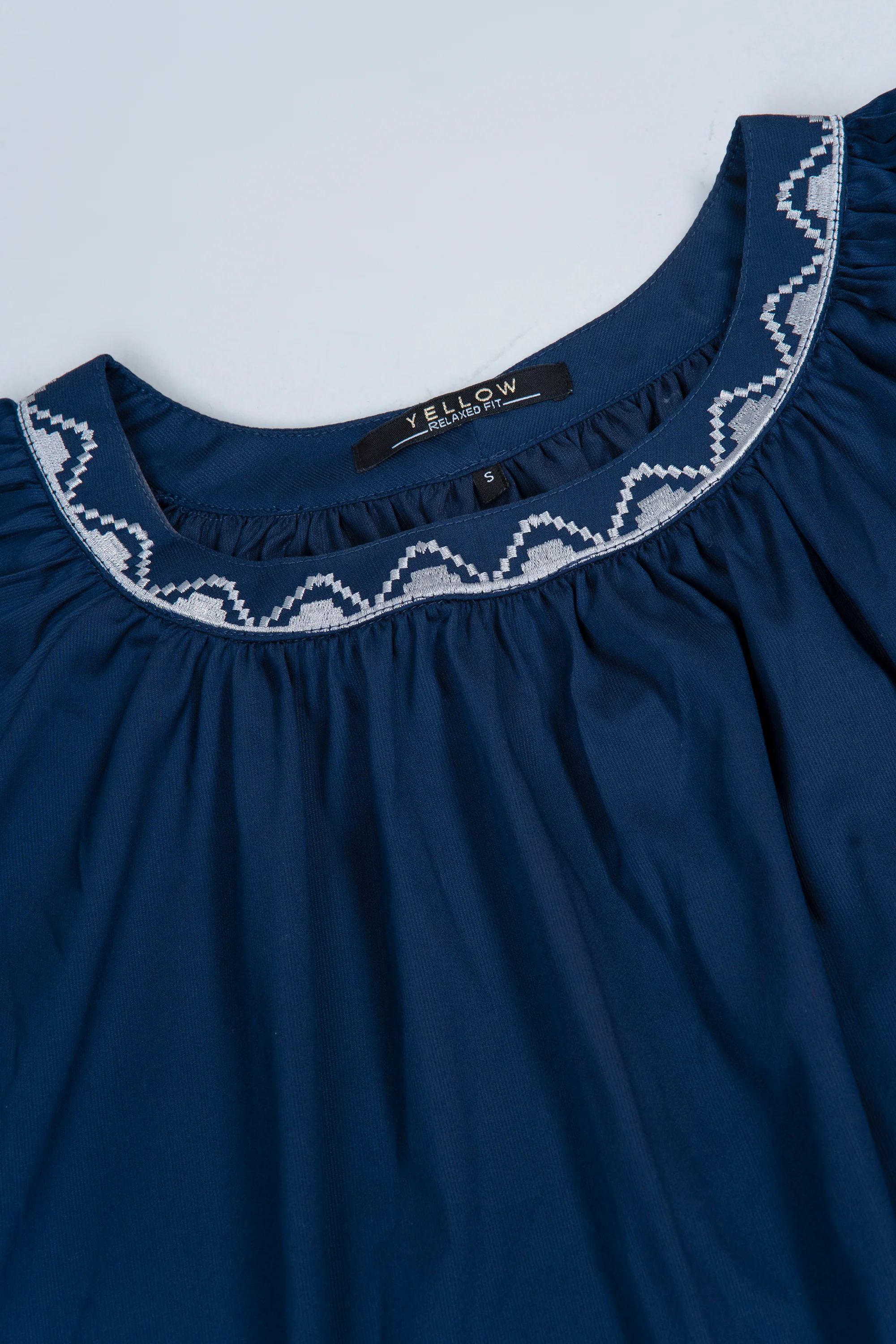 Relaxed Fit Embroidered Fashion Top - XTXFMF