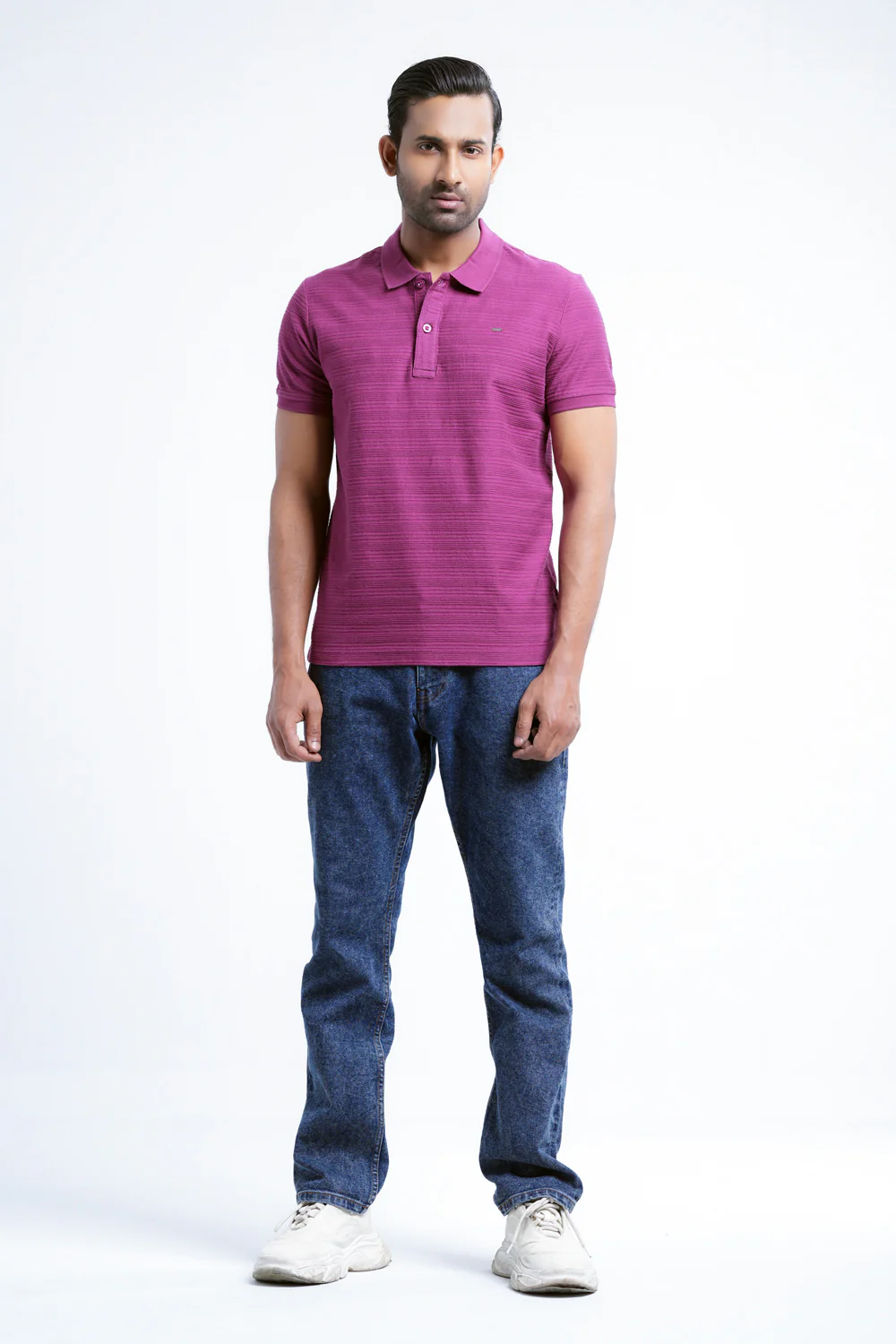 Regular Fit Ottoman Jersey Polo Shirt - XTXFMF