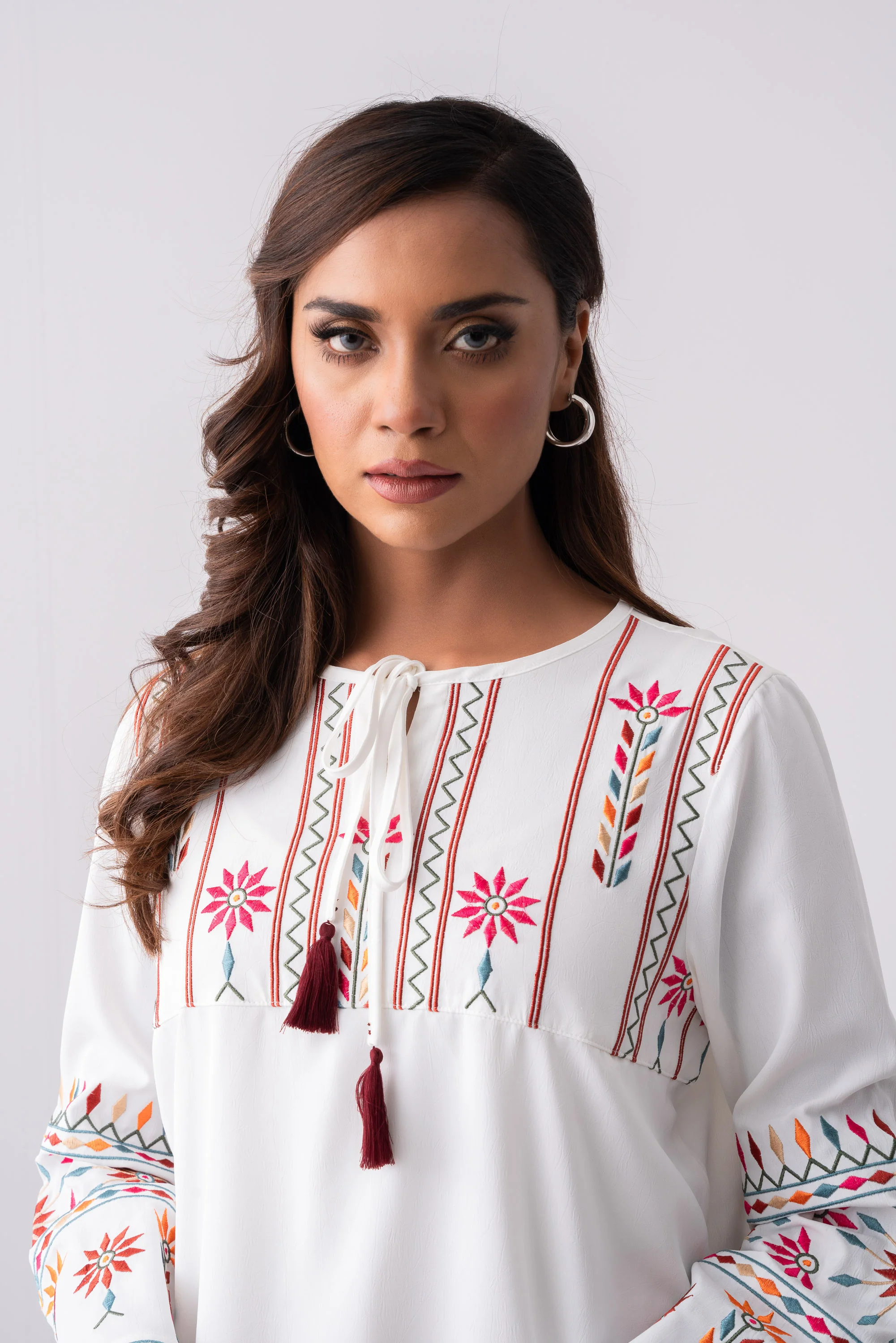 Textured Georgette Fashion Top - XTXFMF