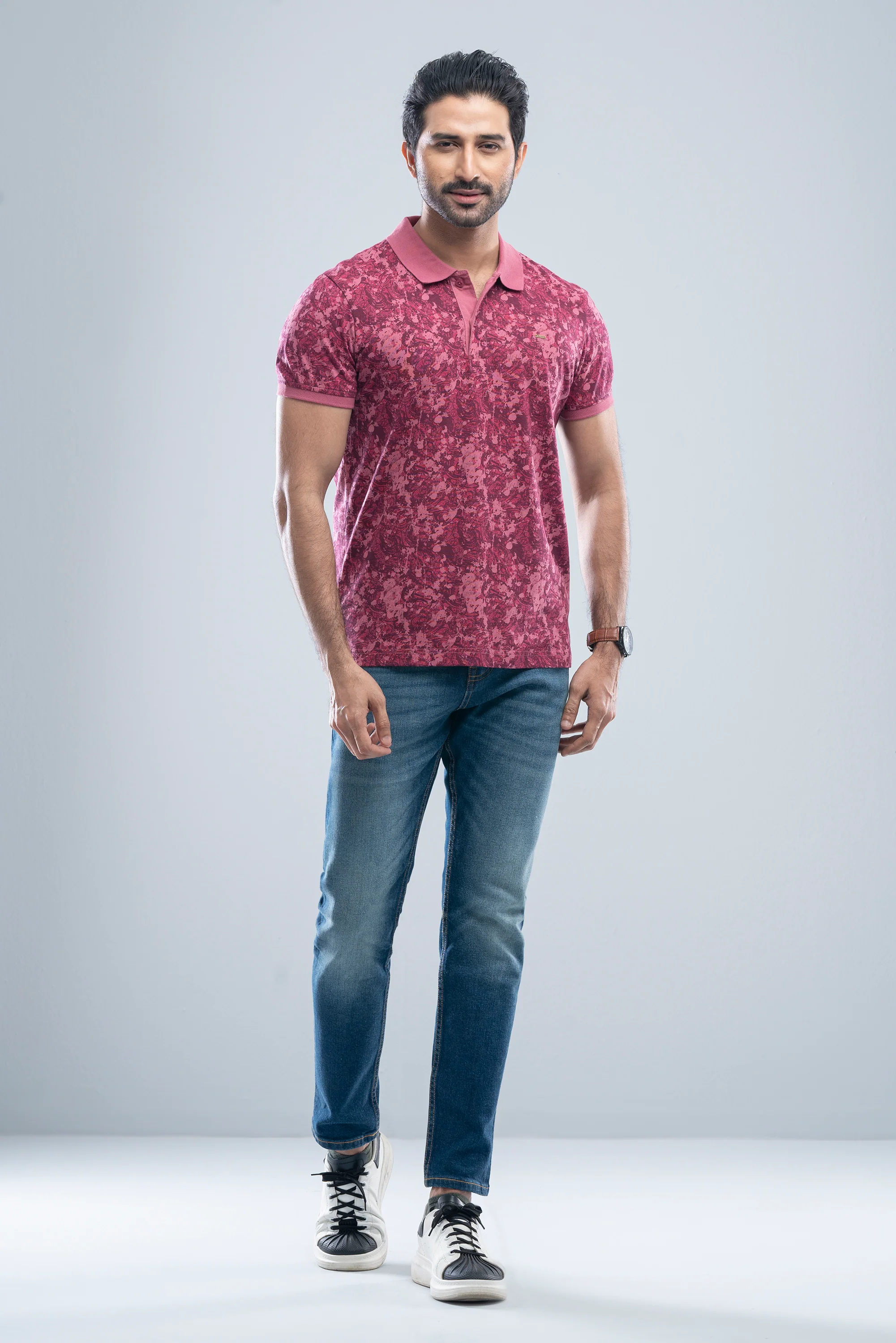 Regular Fit Printed Polo Shirt - XTXFMF