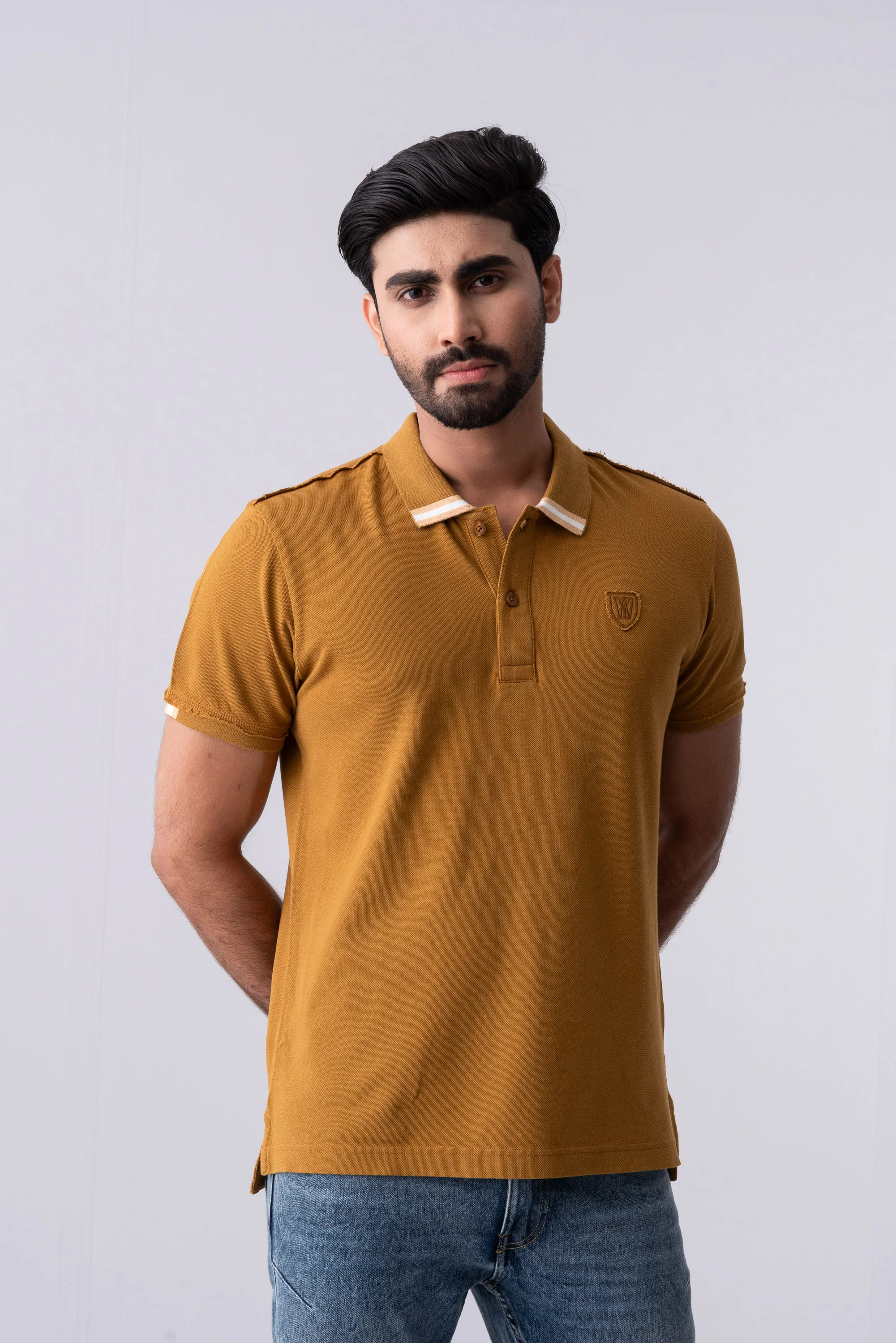 Regular Fit Washed Polo Shirt - XTXFMF