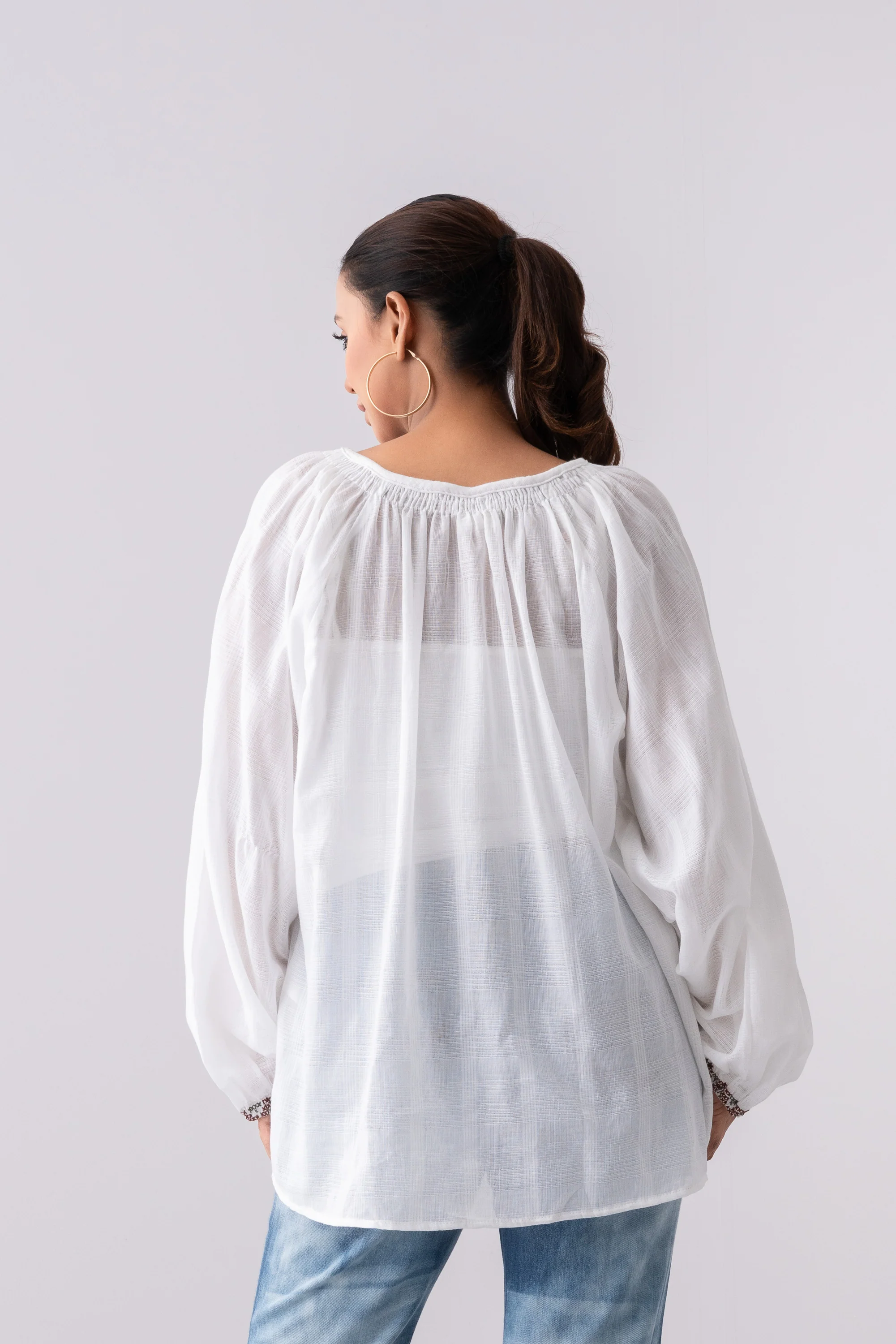 Oversized Fit Cotton Fashion Top - XTXFMF