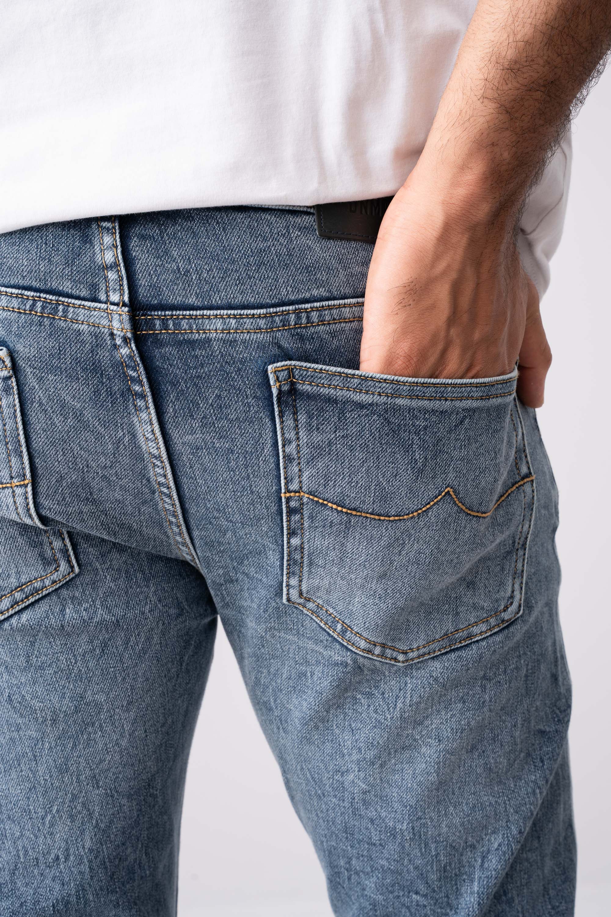 Skinny Fit Dusty Blue Jeans - XTXFMF