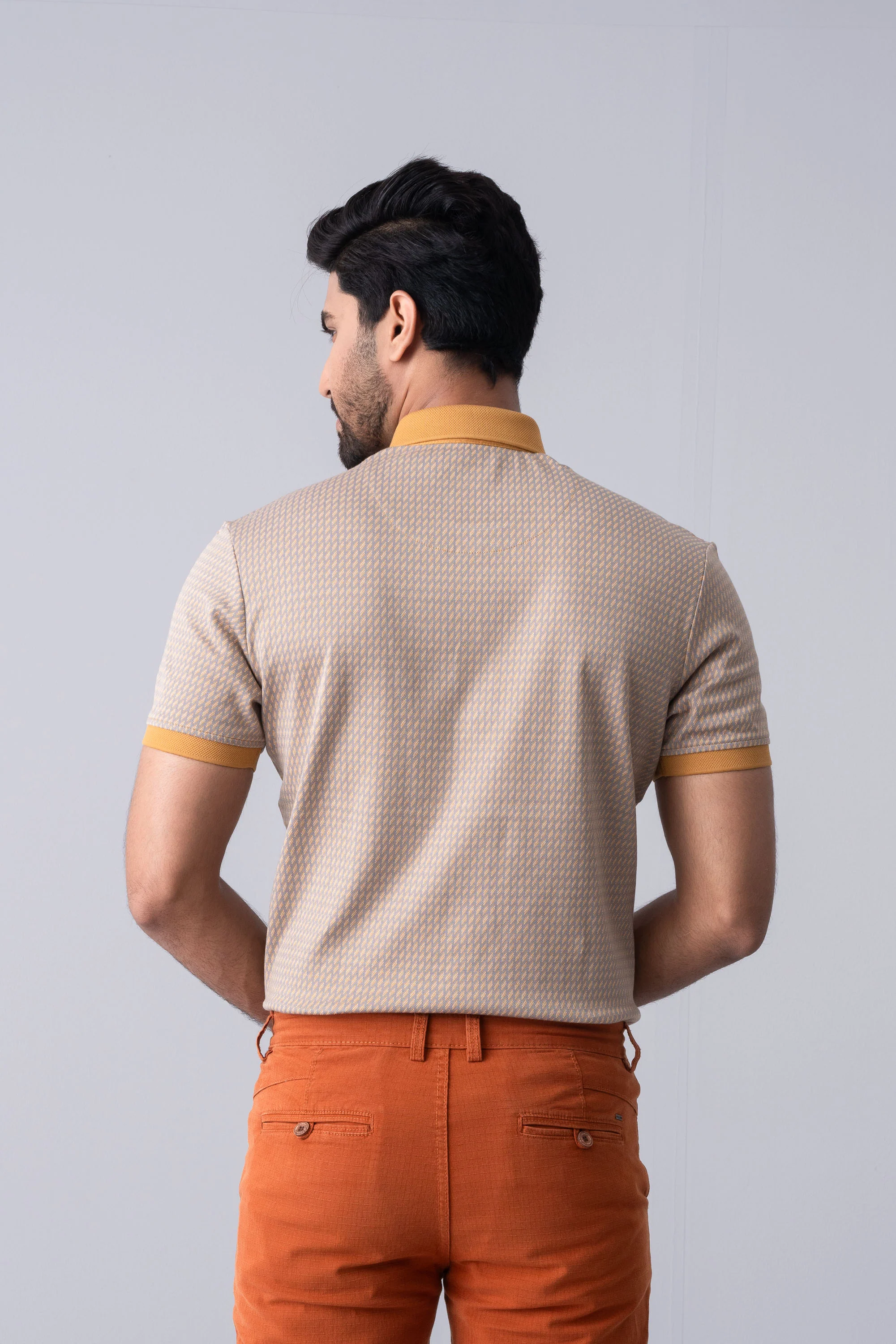 Regular Fit Jacquard Mercerised Polo Shirt - XTXFMF