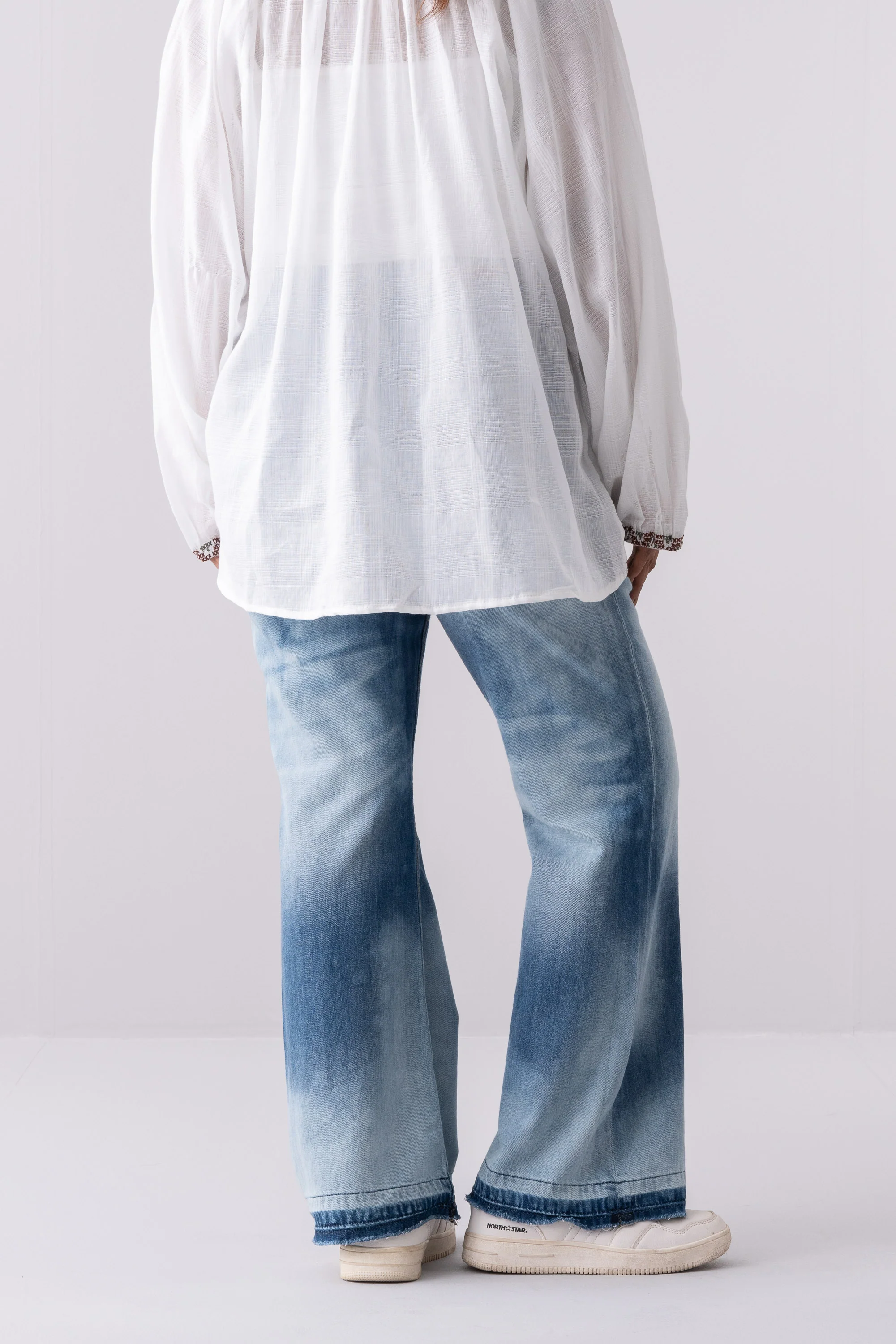 Slim Fit Bell Bottom Denim - XTXFMF