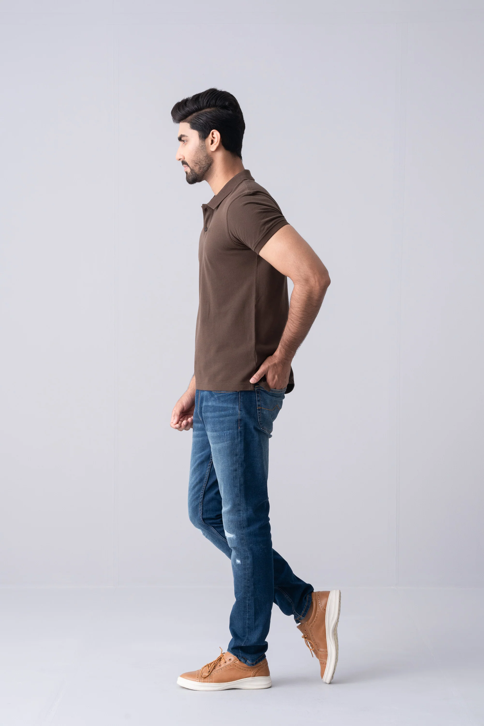 Regular Fit Solid Polo Shirt - XTXFMF