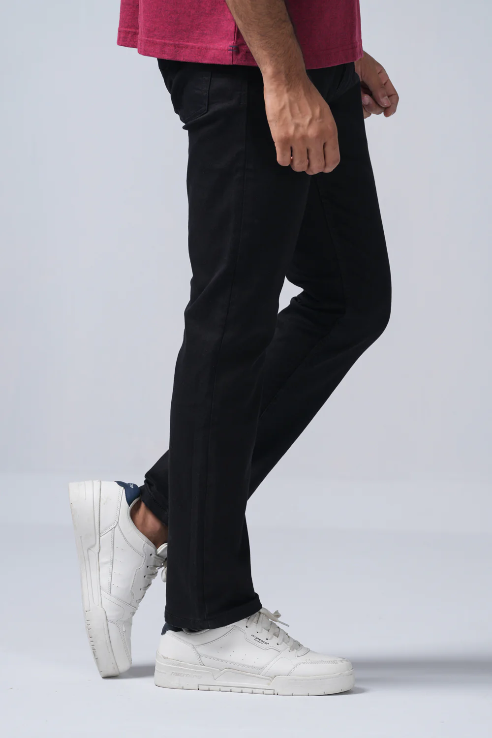 Straight Fit Black Jeans - XTXFMF