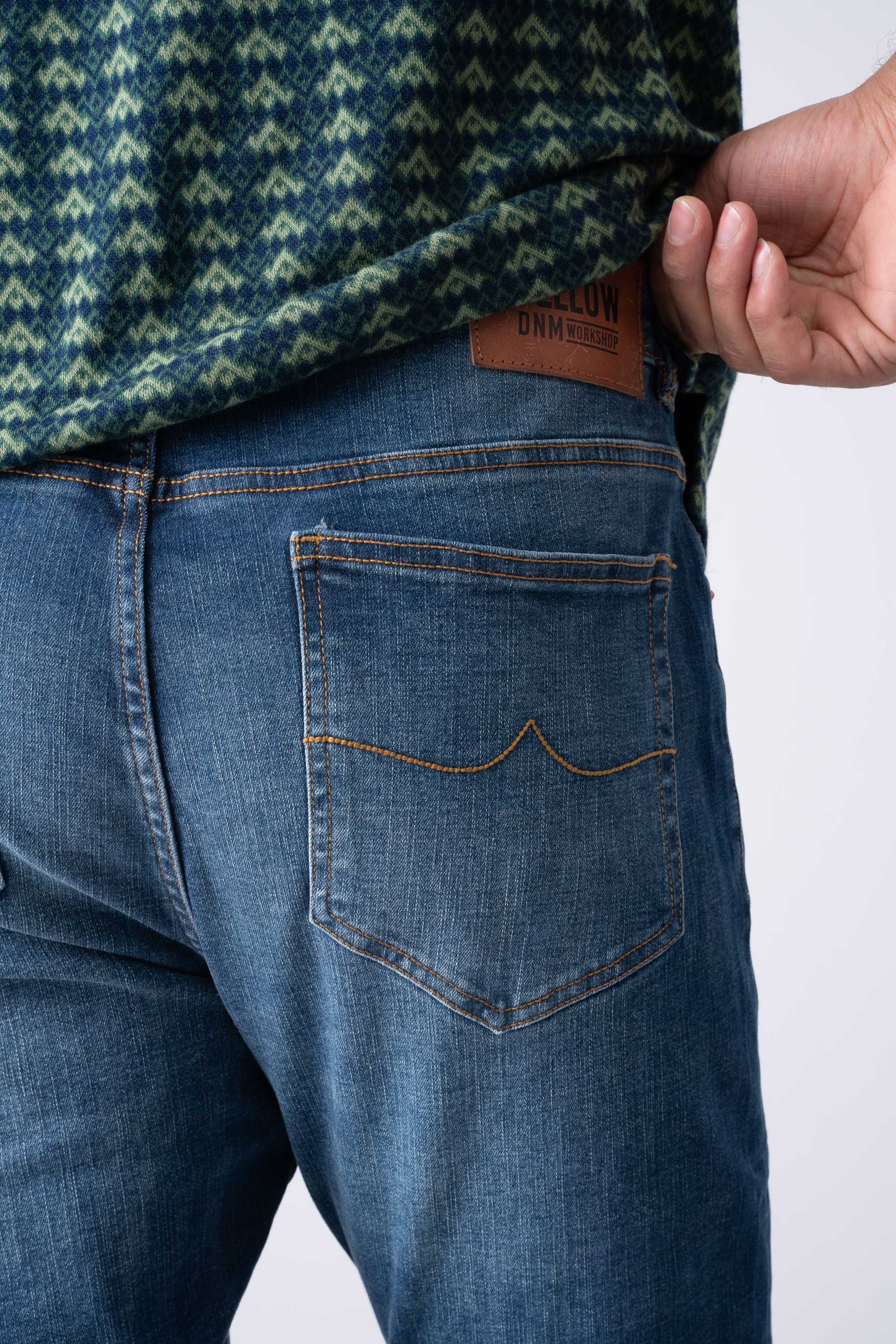 Tapered Fit Indigo Jeans - XTXFMF