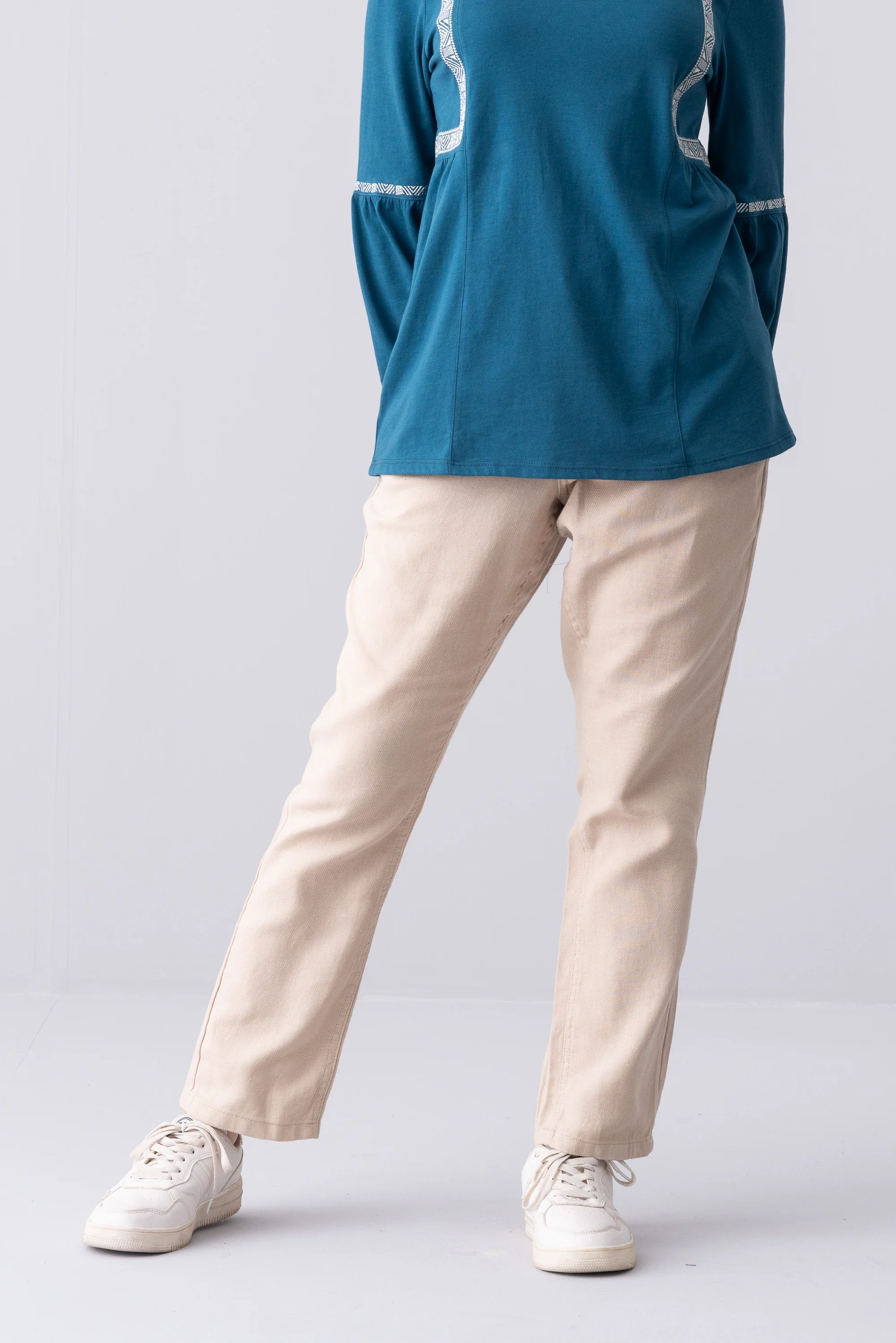 Regular Fit Twill Pants - XTXFMF