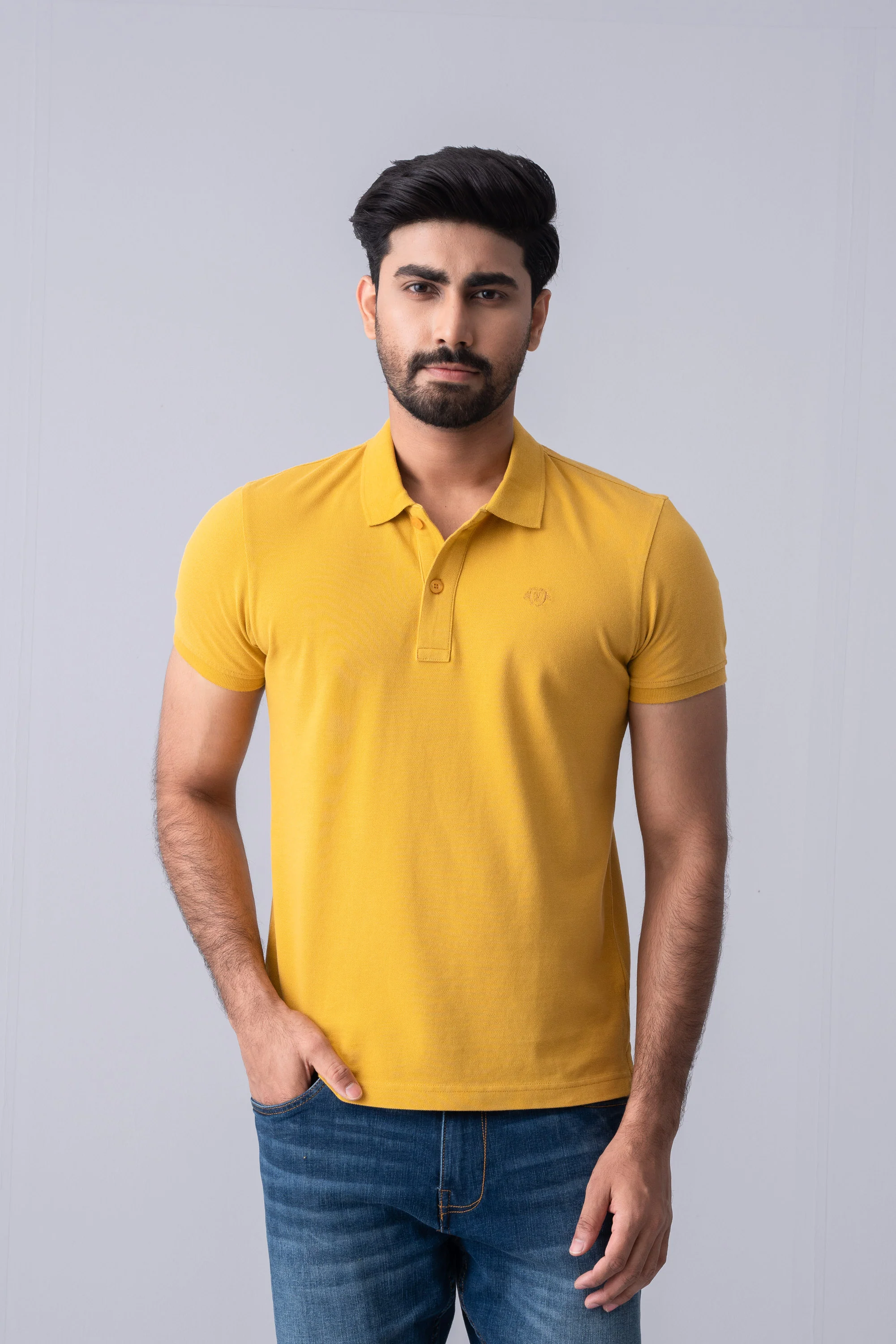 Regular Fit Solid Polo Shirt - XTXFMF