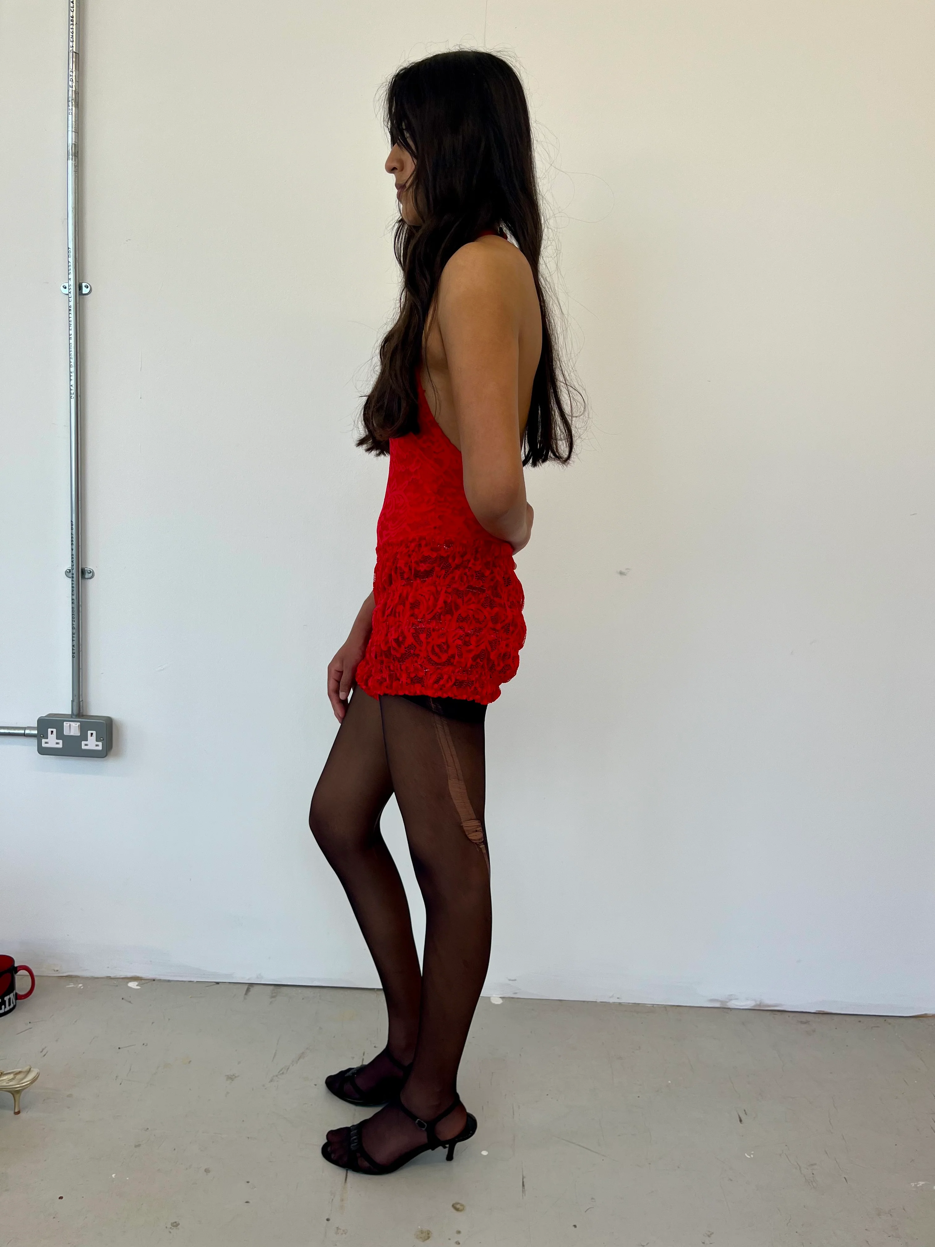 Red Bloomer Playsuit - XTXFMF