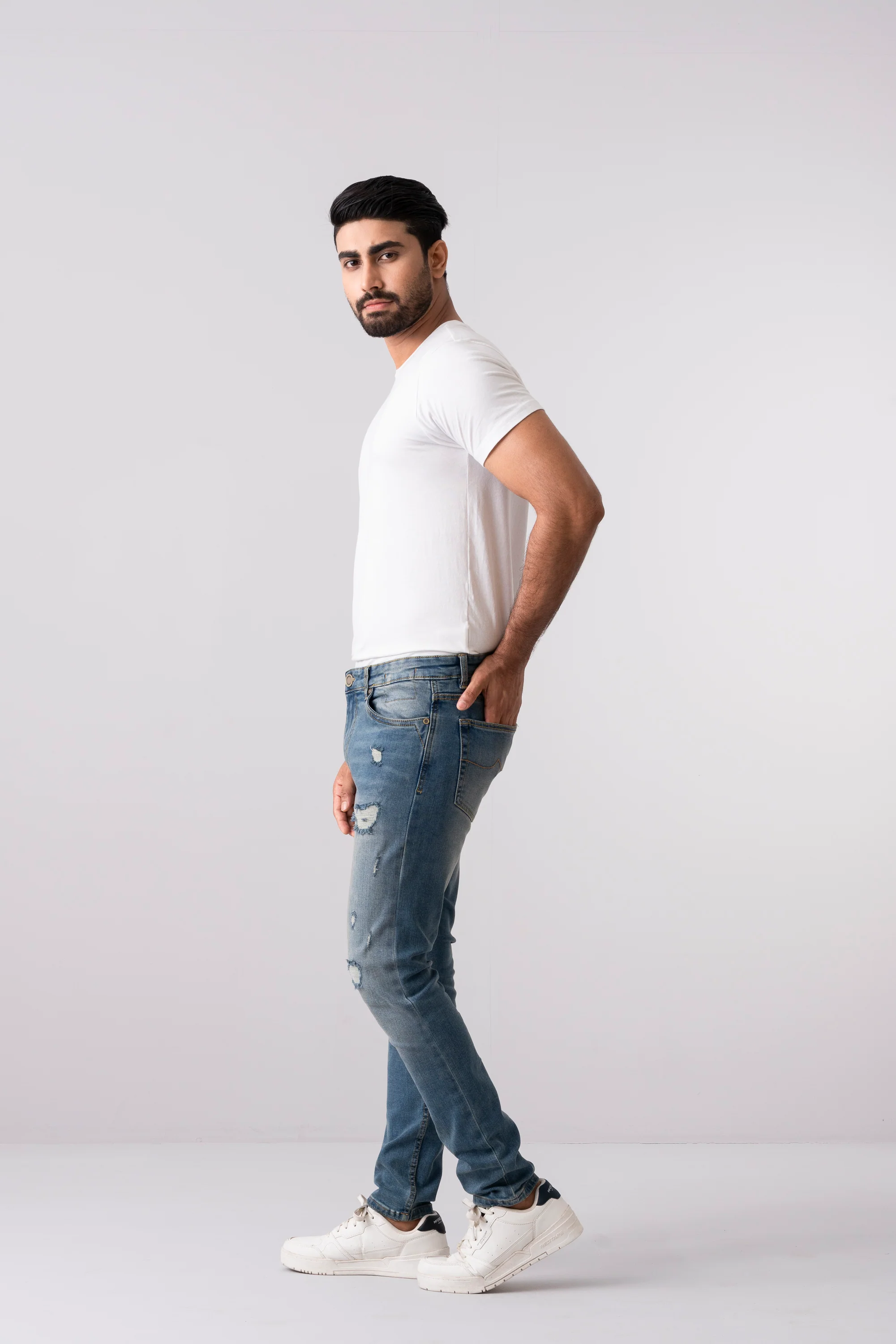 Slim Fit Dusty Clouds Jeans - XTXFMF