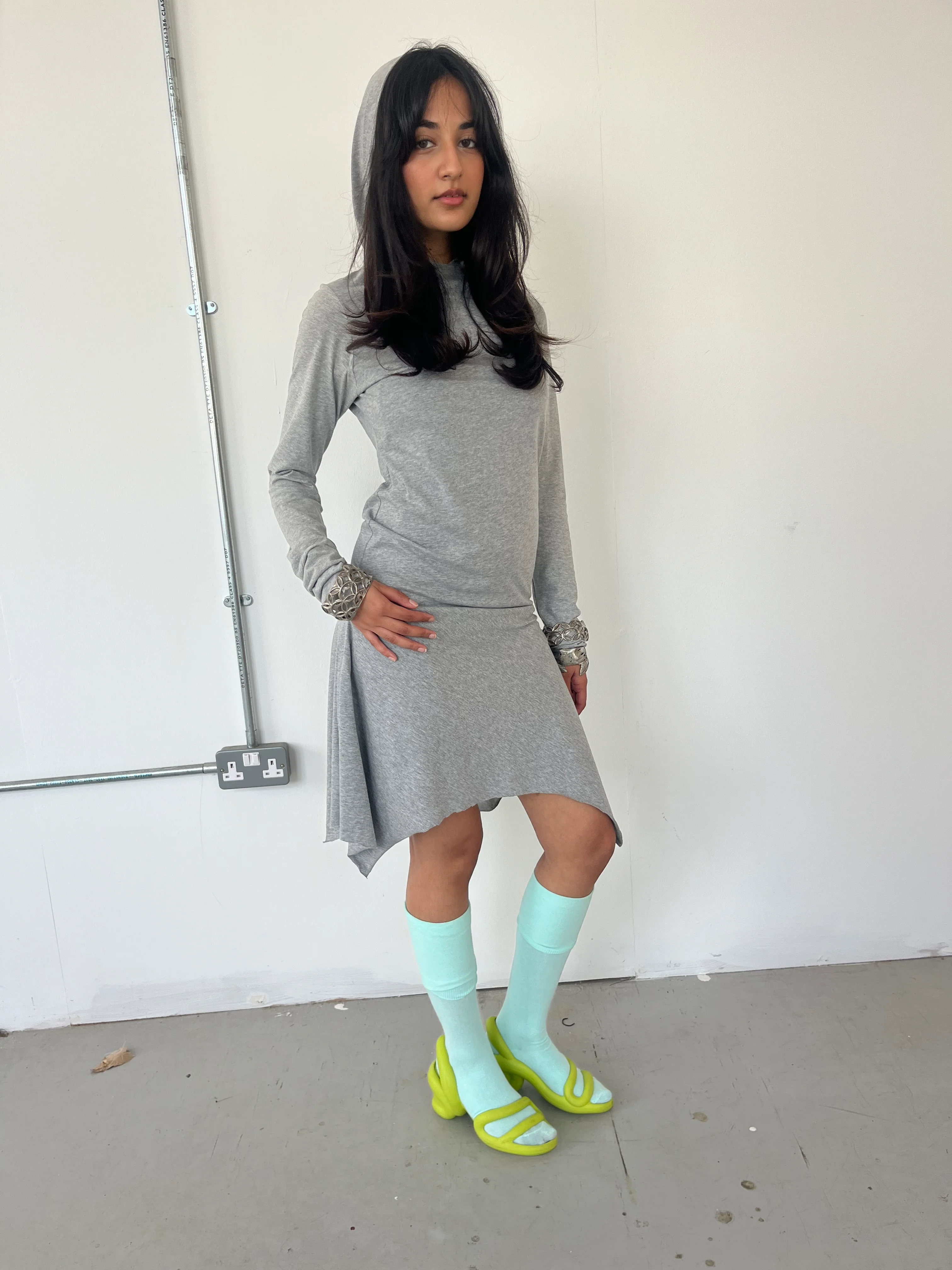 Grey Jersey Dress - XTXFMF