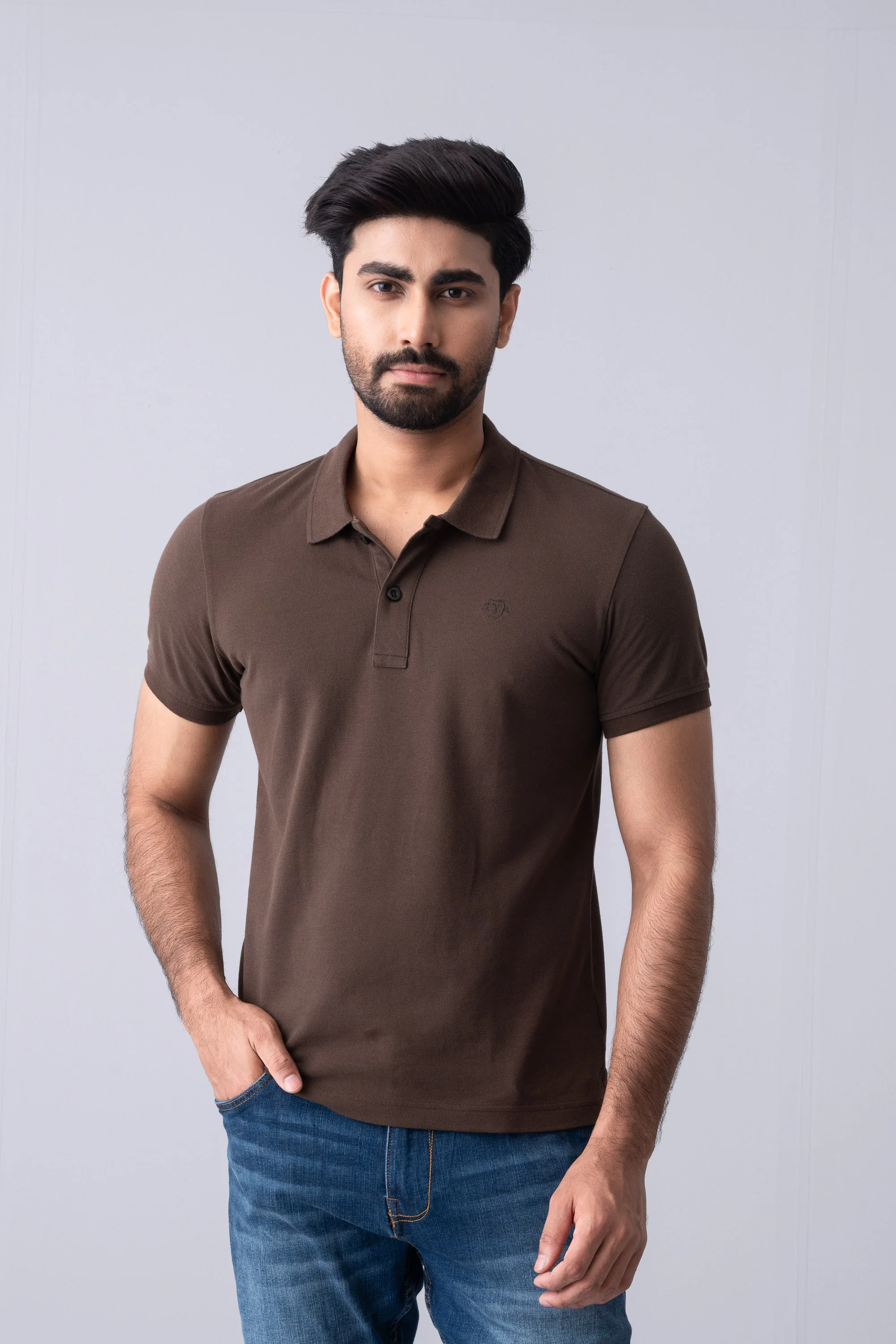 Regular Fit Solid Polo Shirt - XTXFMF