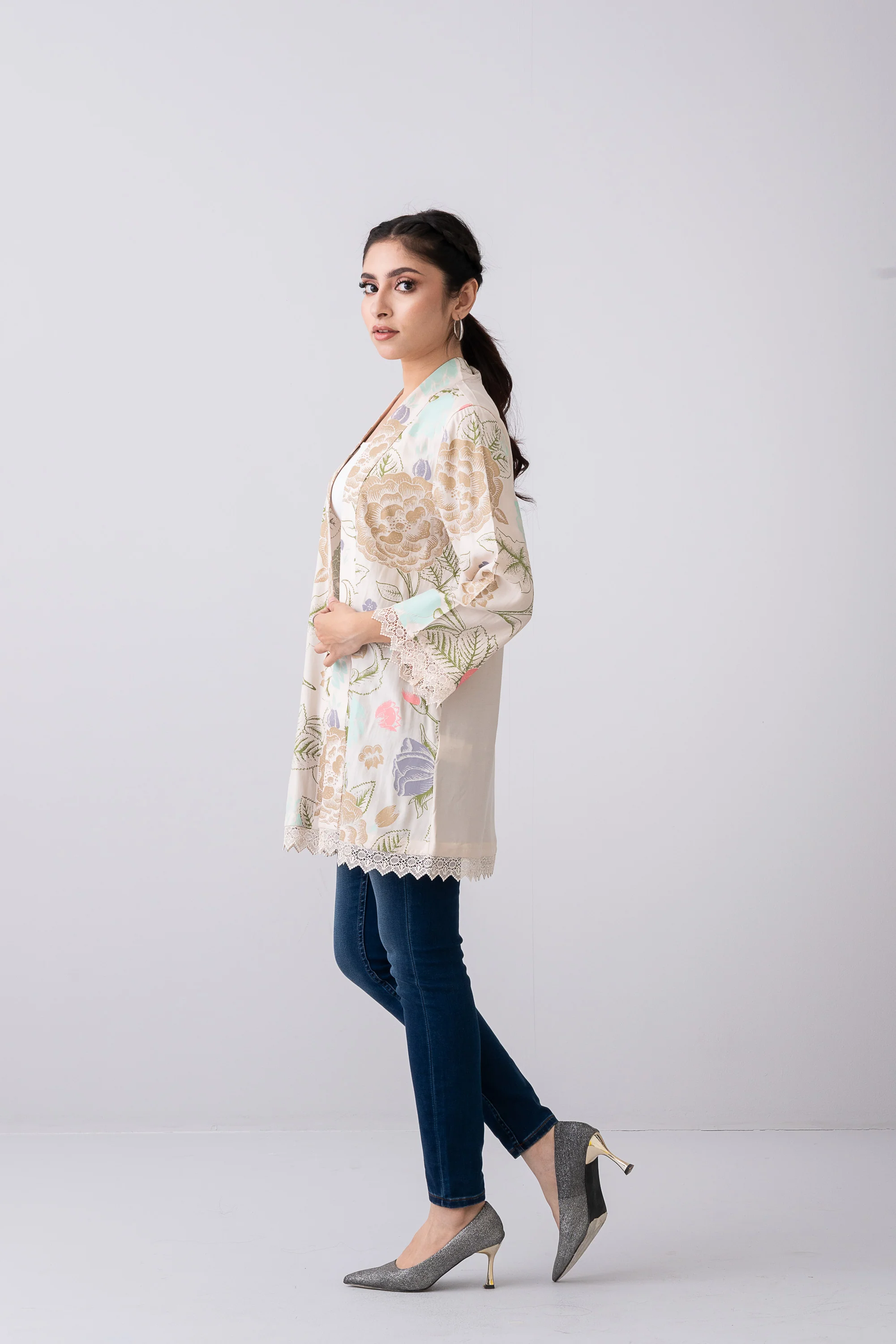 Regular Fit Georgette Bolero Top - XTXFMF