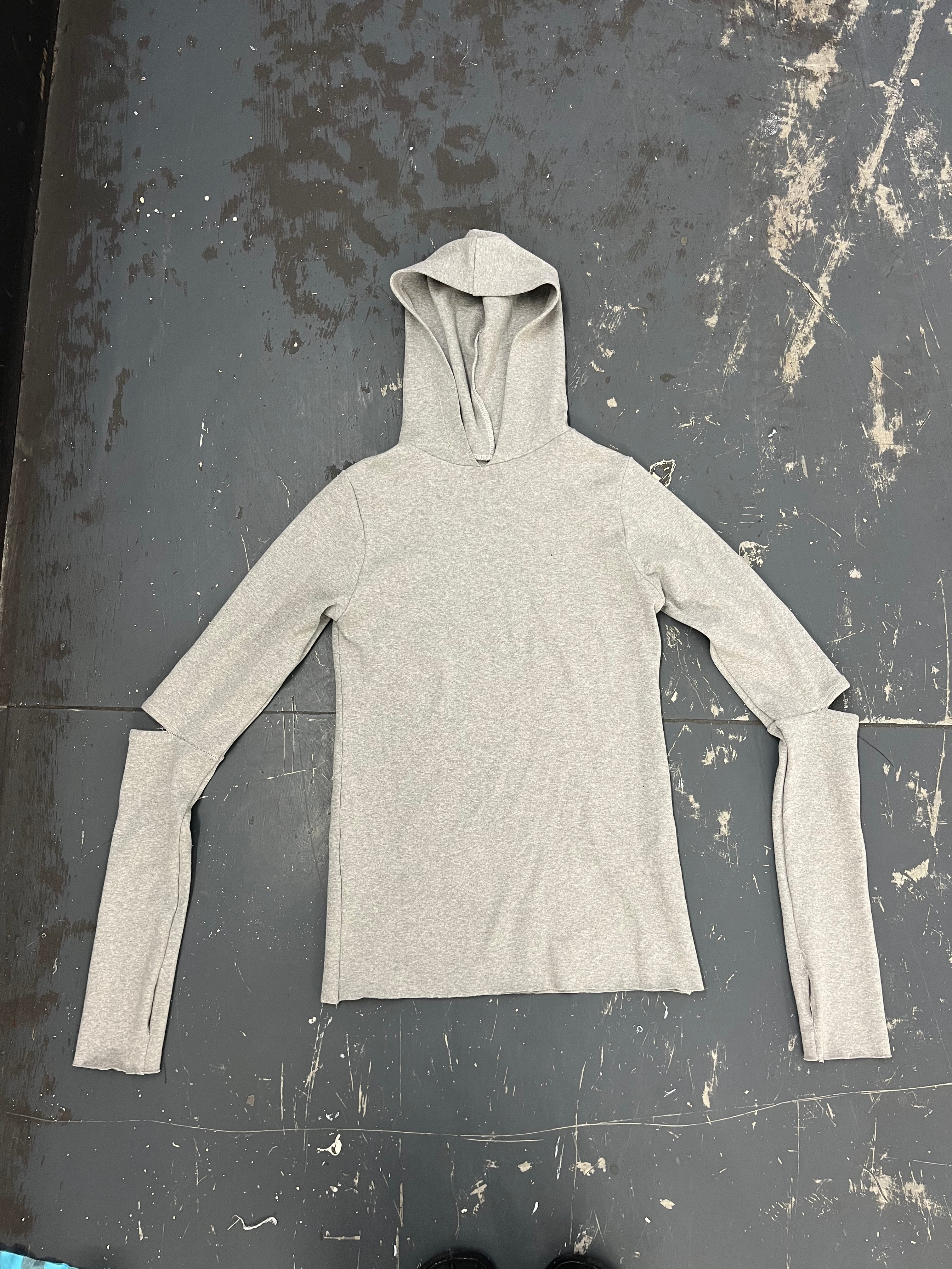 Grey Jersey Hoodie - XTXFMF