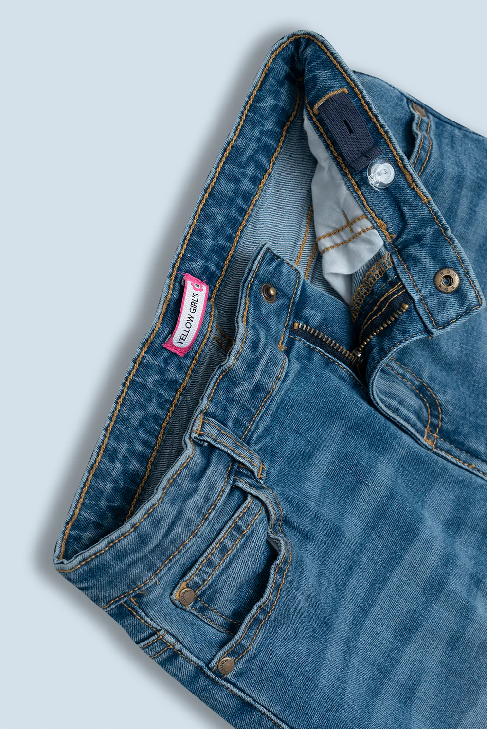Girls Denim Bottom (6-8 Years) - XTXFMF
