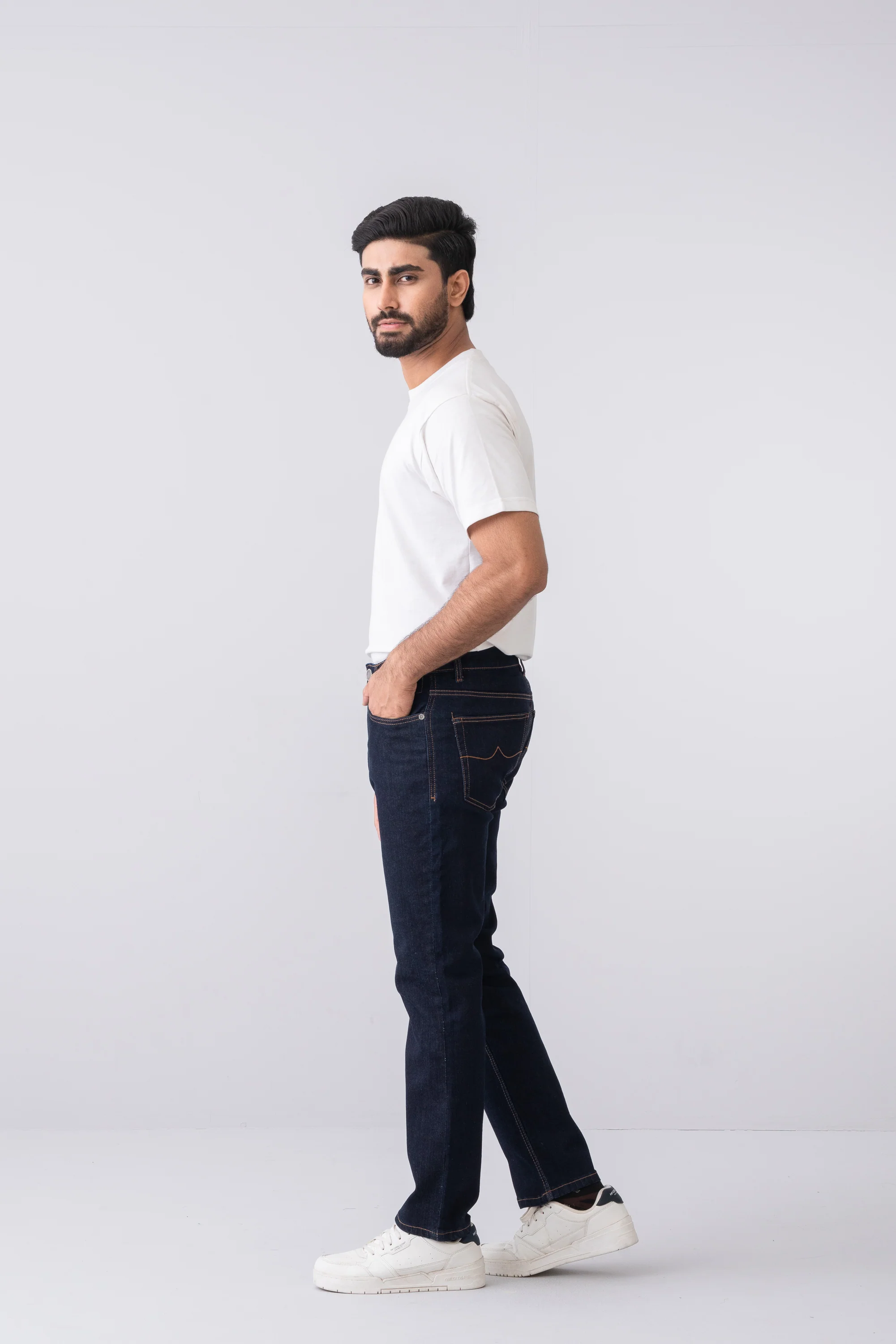 Straight Fit Navy Jeans - XTXFMF