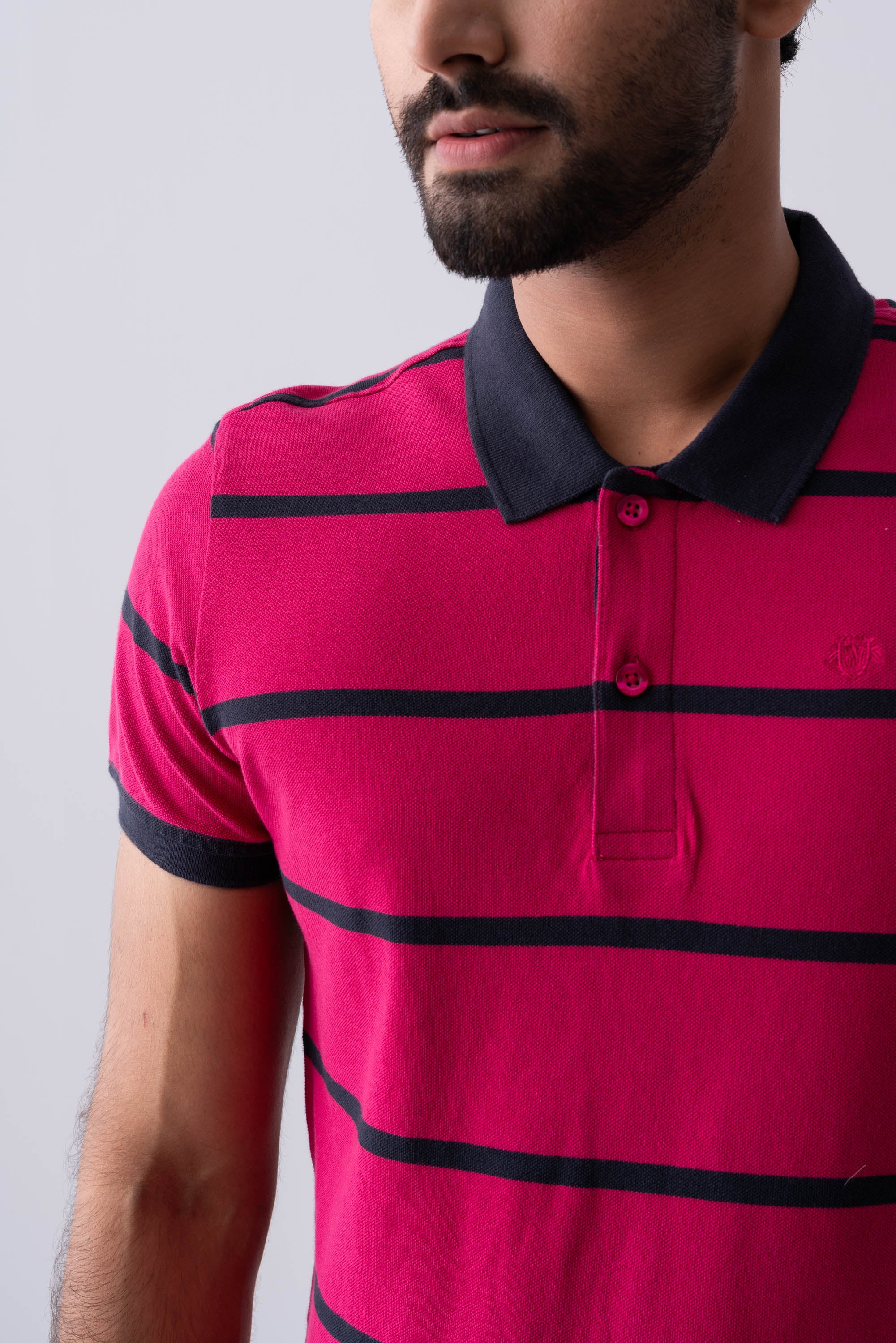 Regular Fit Yarn-Dyed Polo Shirt - XTXFMF