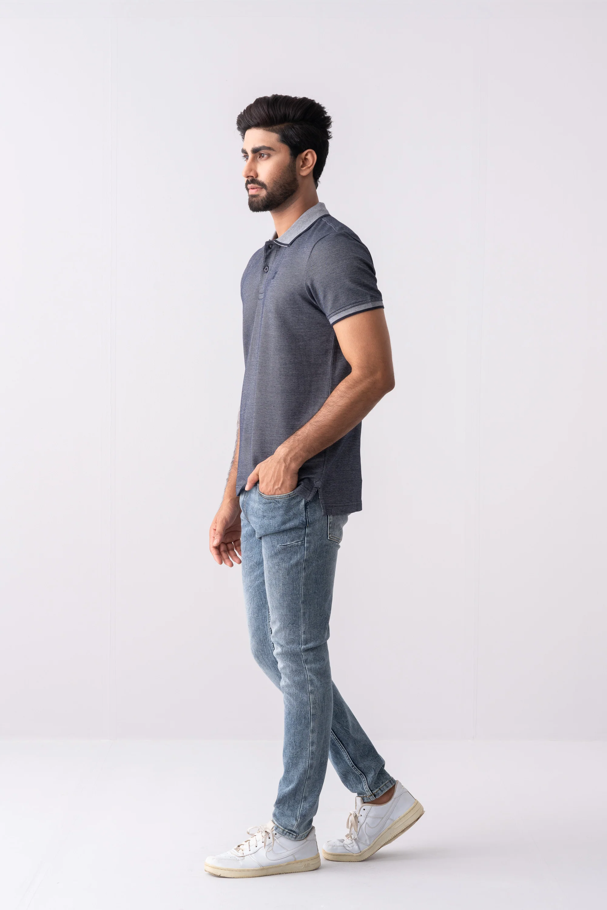 Regular Fit Birdseye Polo Shirt - XTXFMF