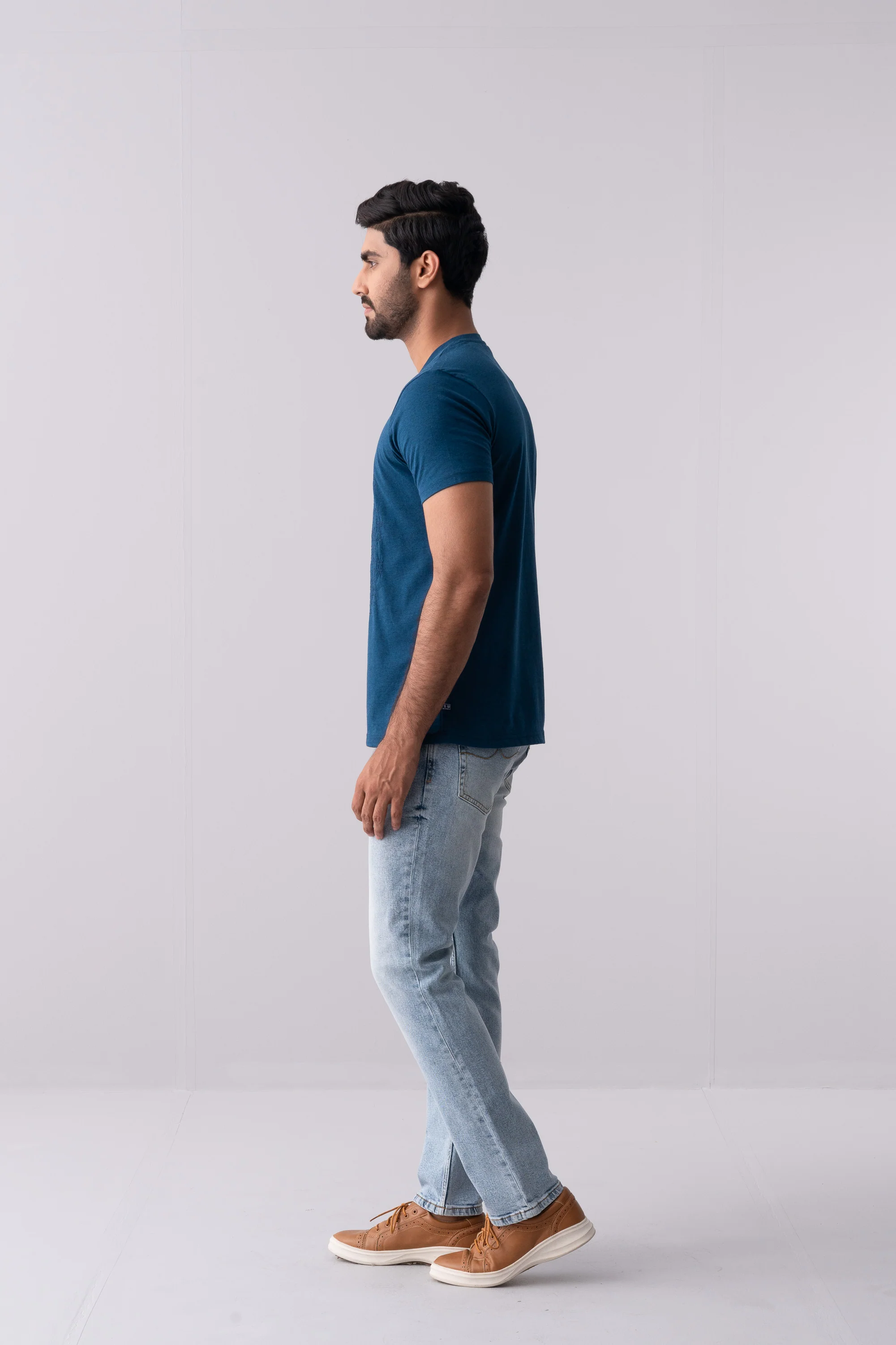 Regular Fit Tribal Design T-Shirt - XTXFMF