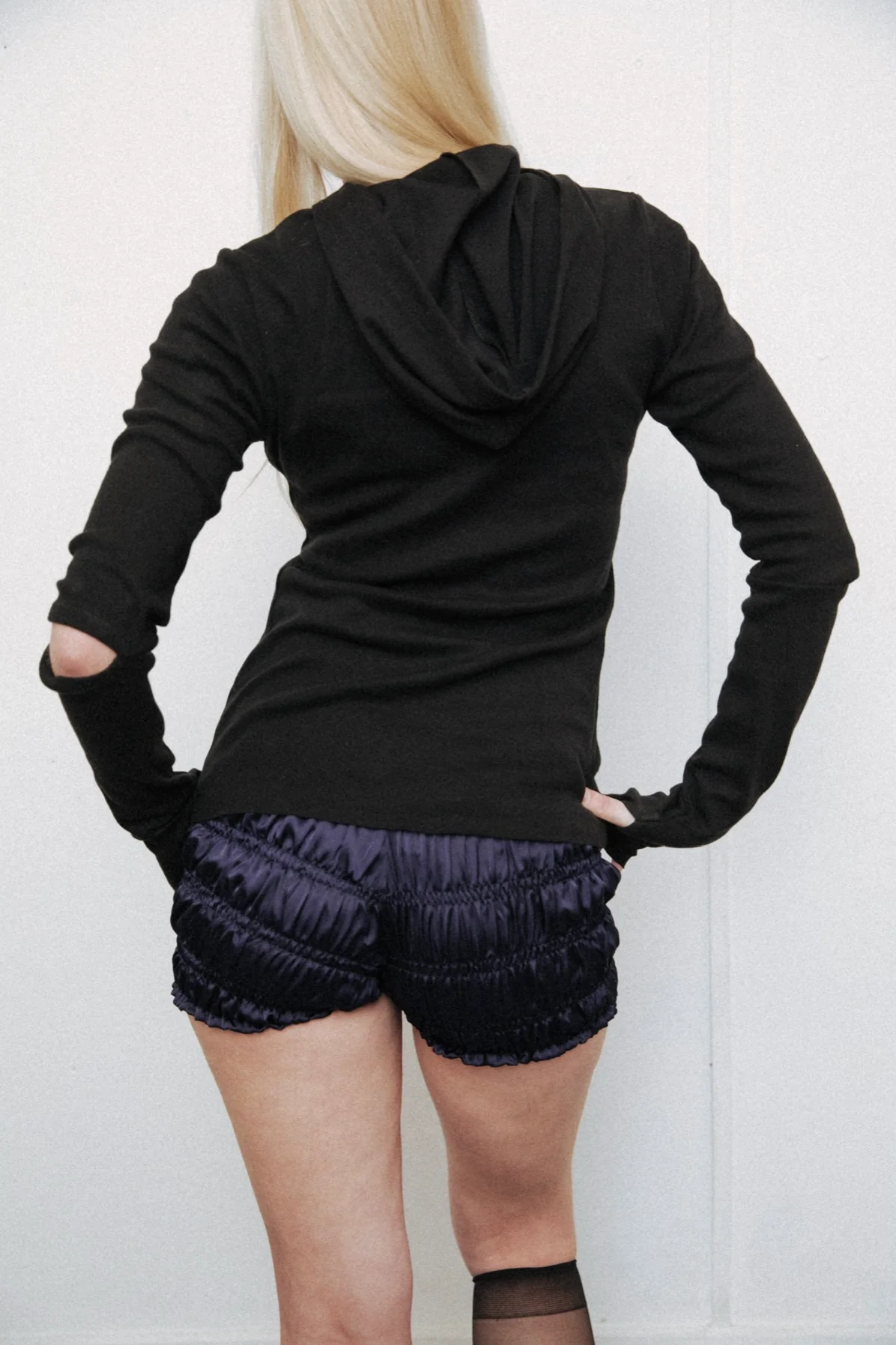 Black Jersey Hoodie - XTXFMF