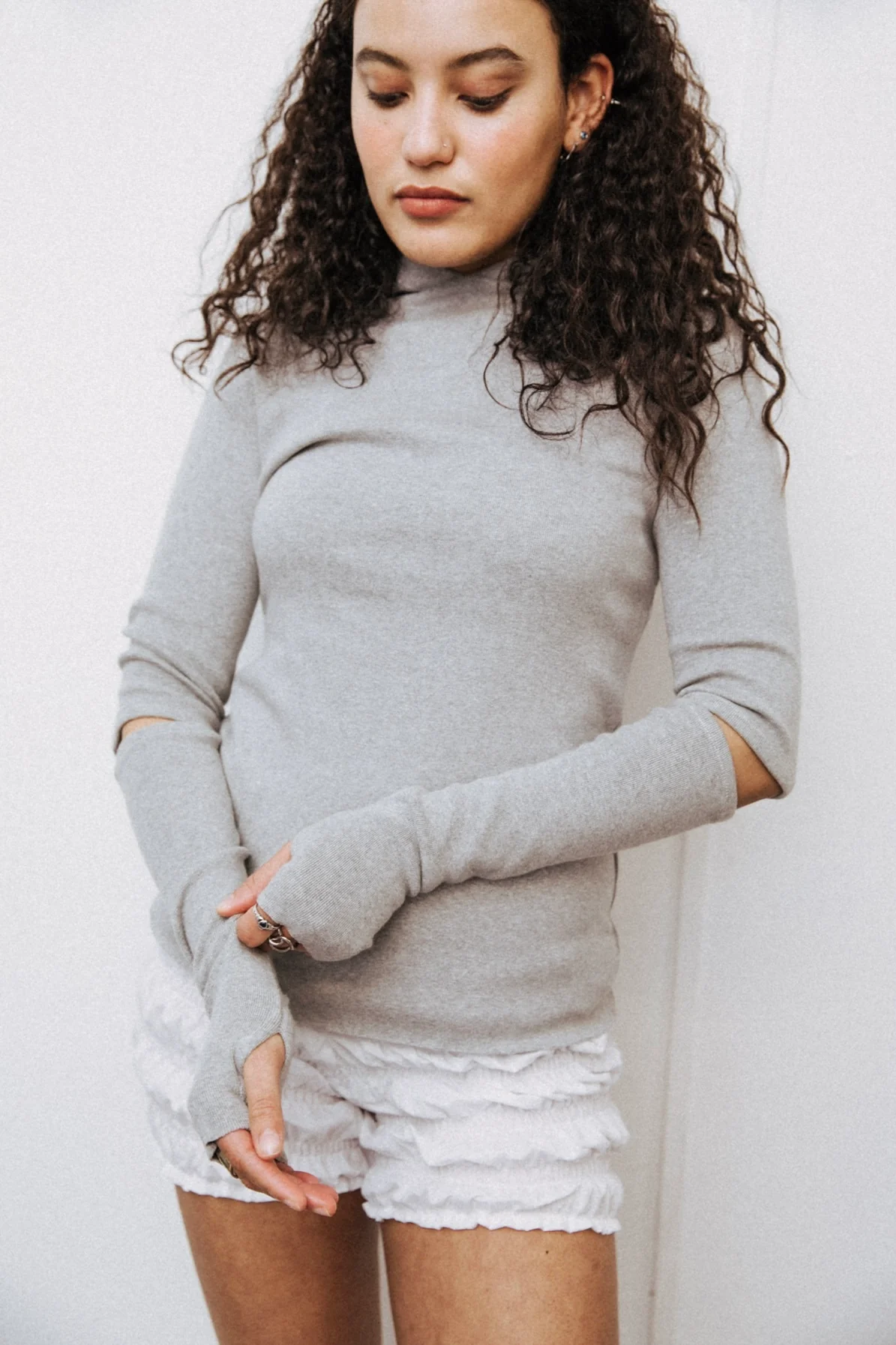 Grey Jersey Hoodie - XTXFMF