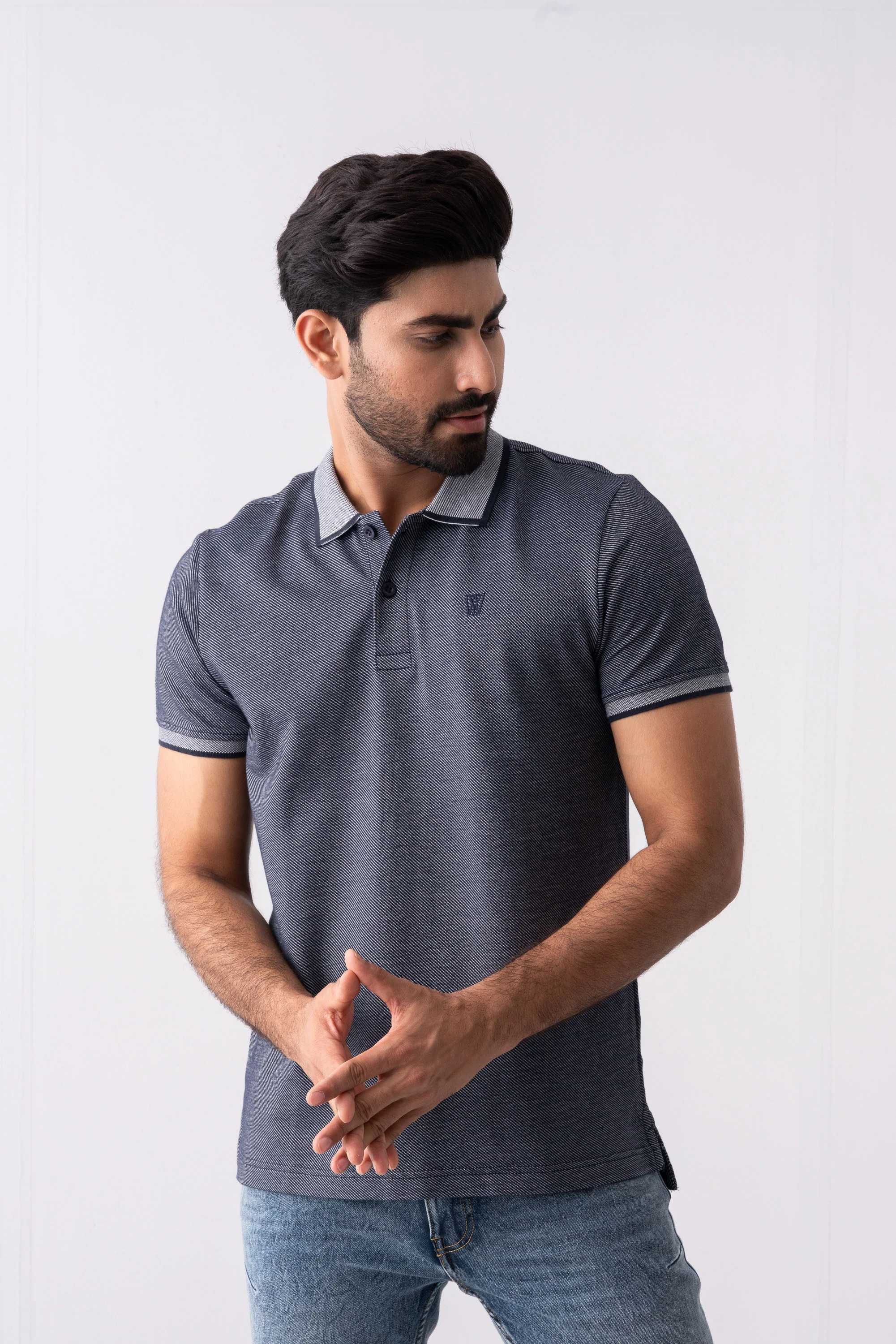 Regular Fit Birdseye Polo Shirt - XTXFMF
