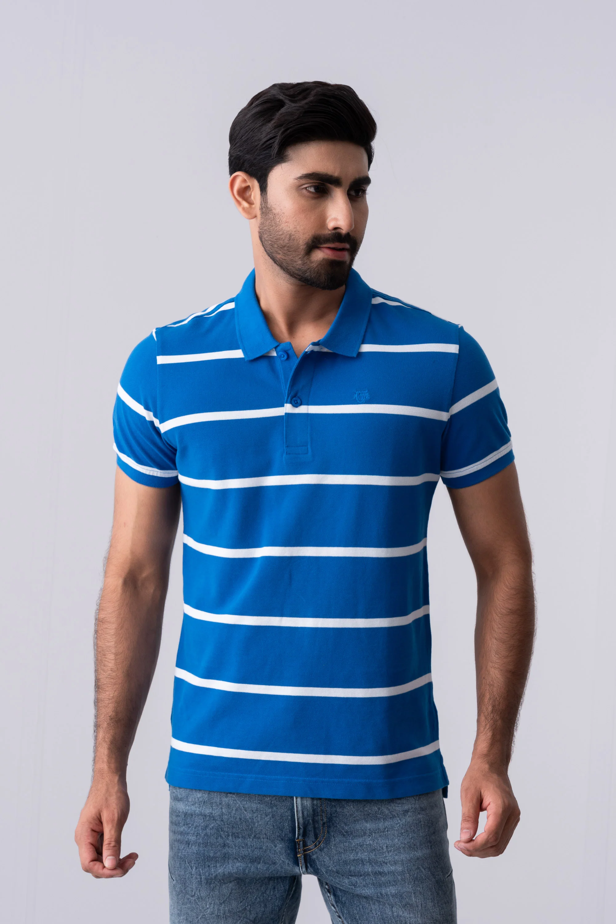 Regular Fit Yarn-Dyed Polo Shirt - XTXFMF