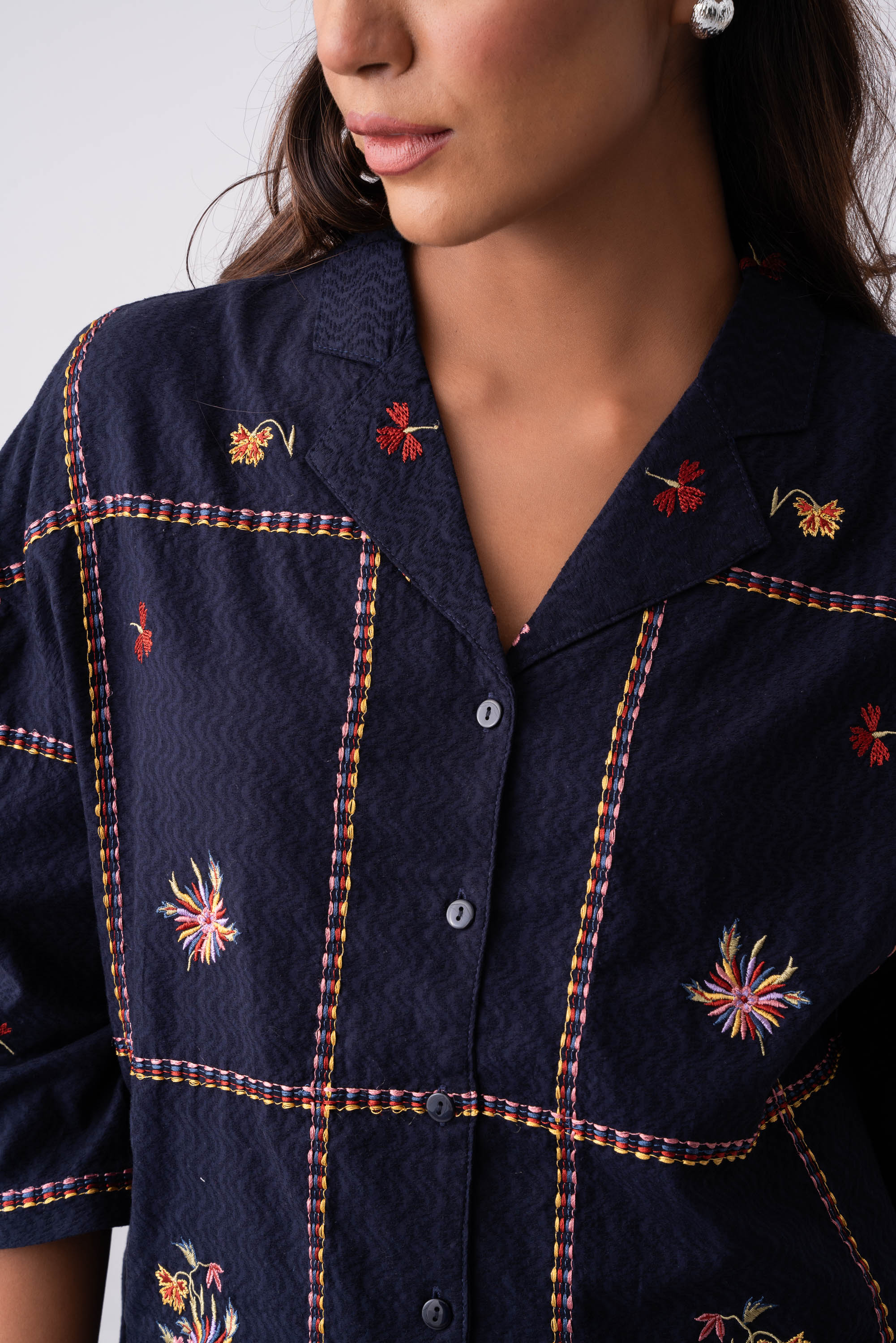 Oversized Fit Casual Cotton Shirt - XTXFMF