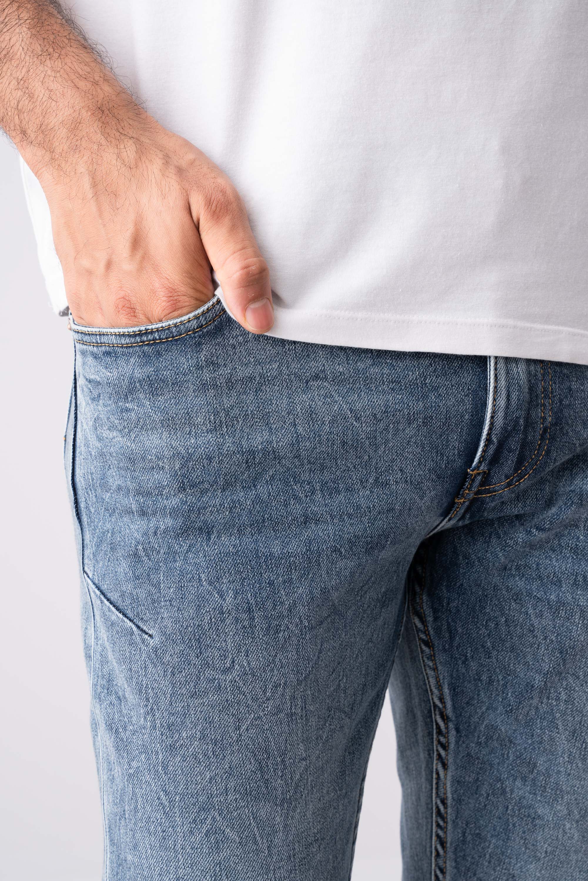 Skinny Fit Dusty Blue Jeans - XTXFMF