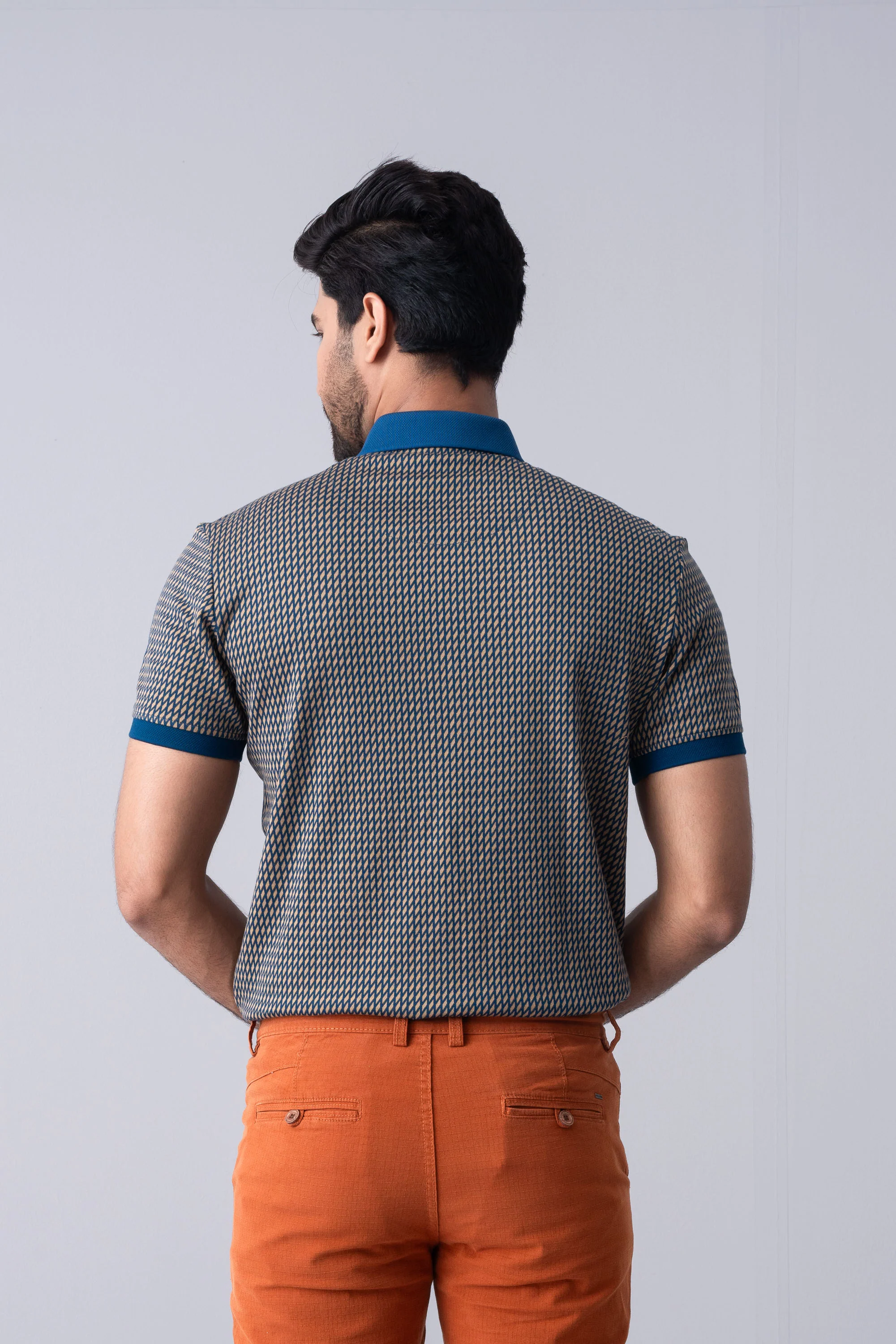 Regular Fit Jacquard Mercerised Polo Shirt - XTXFMF