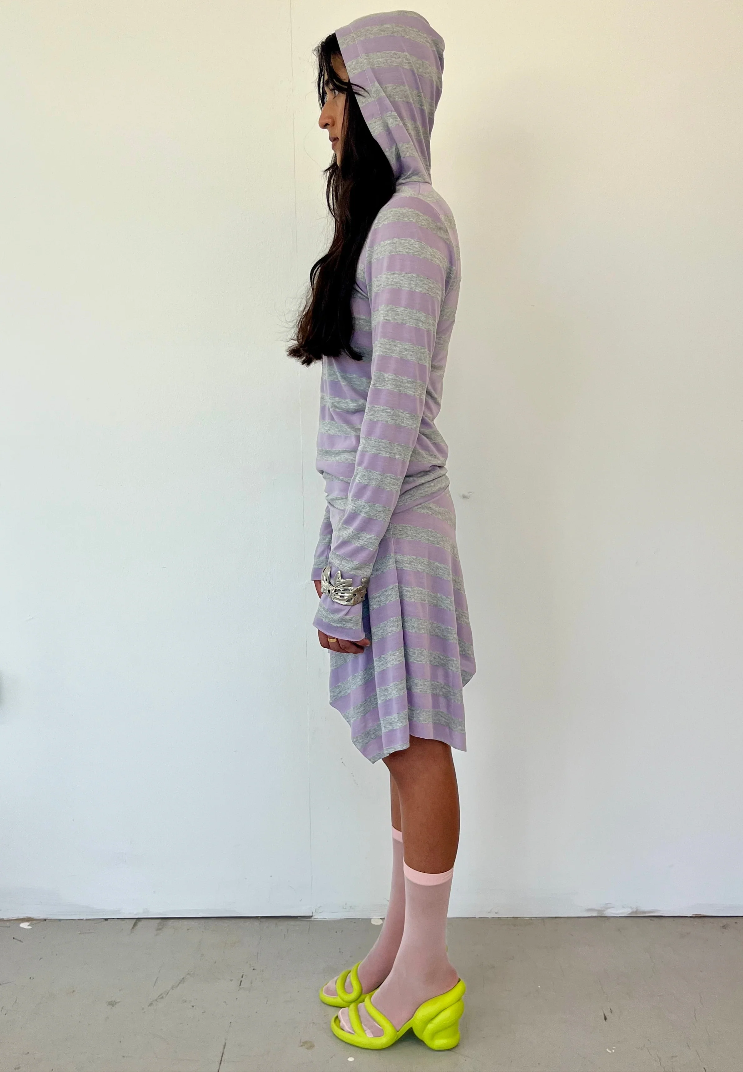 Purple Stripe Dress - XTXFMF