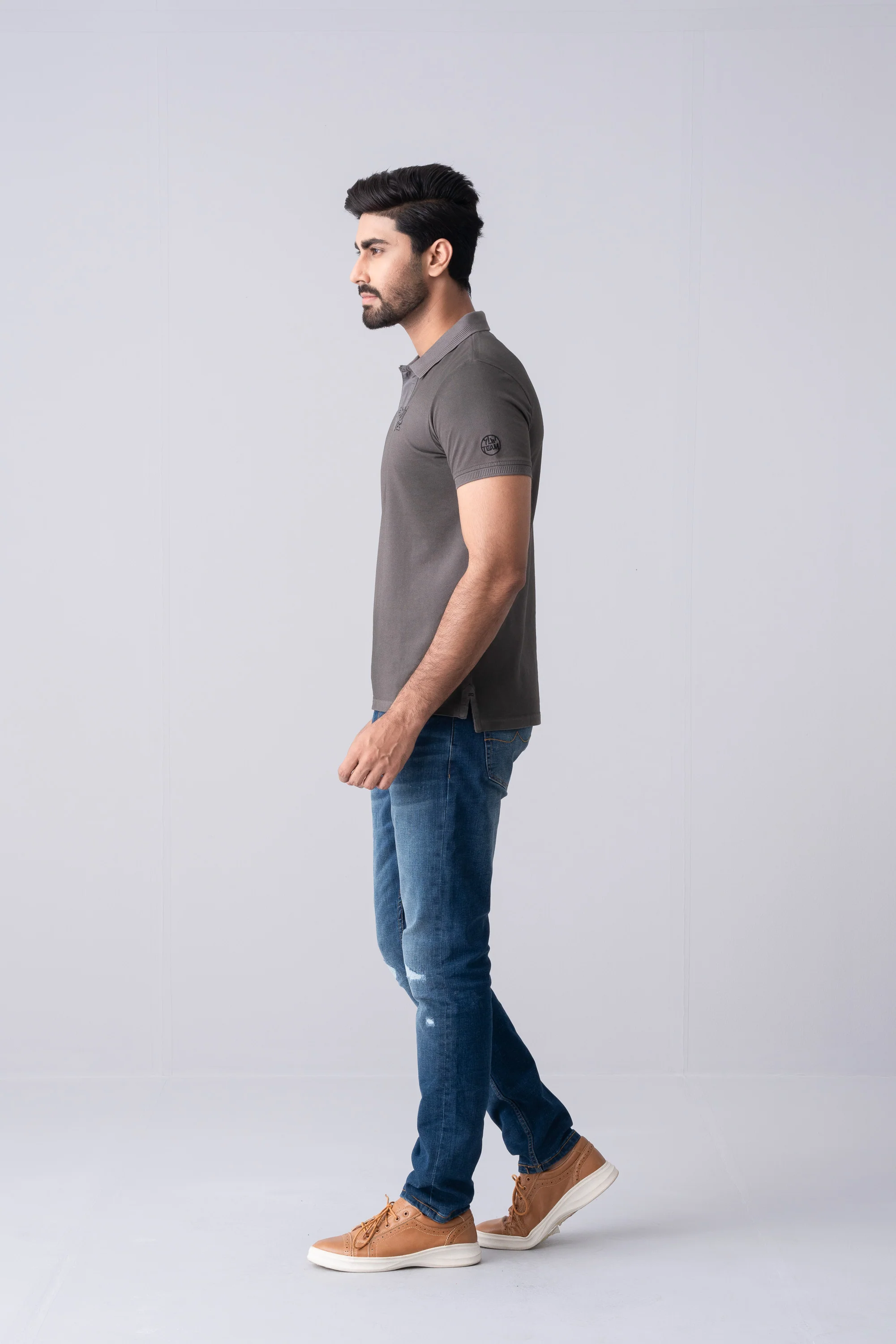 Regular Fit Washed Polo Shirt - XTXFMF