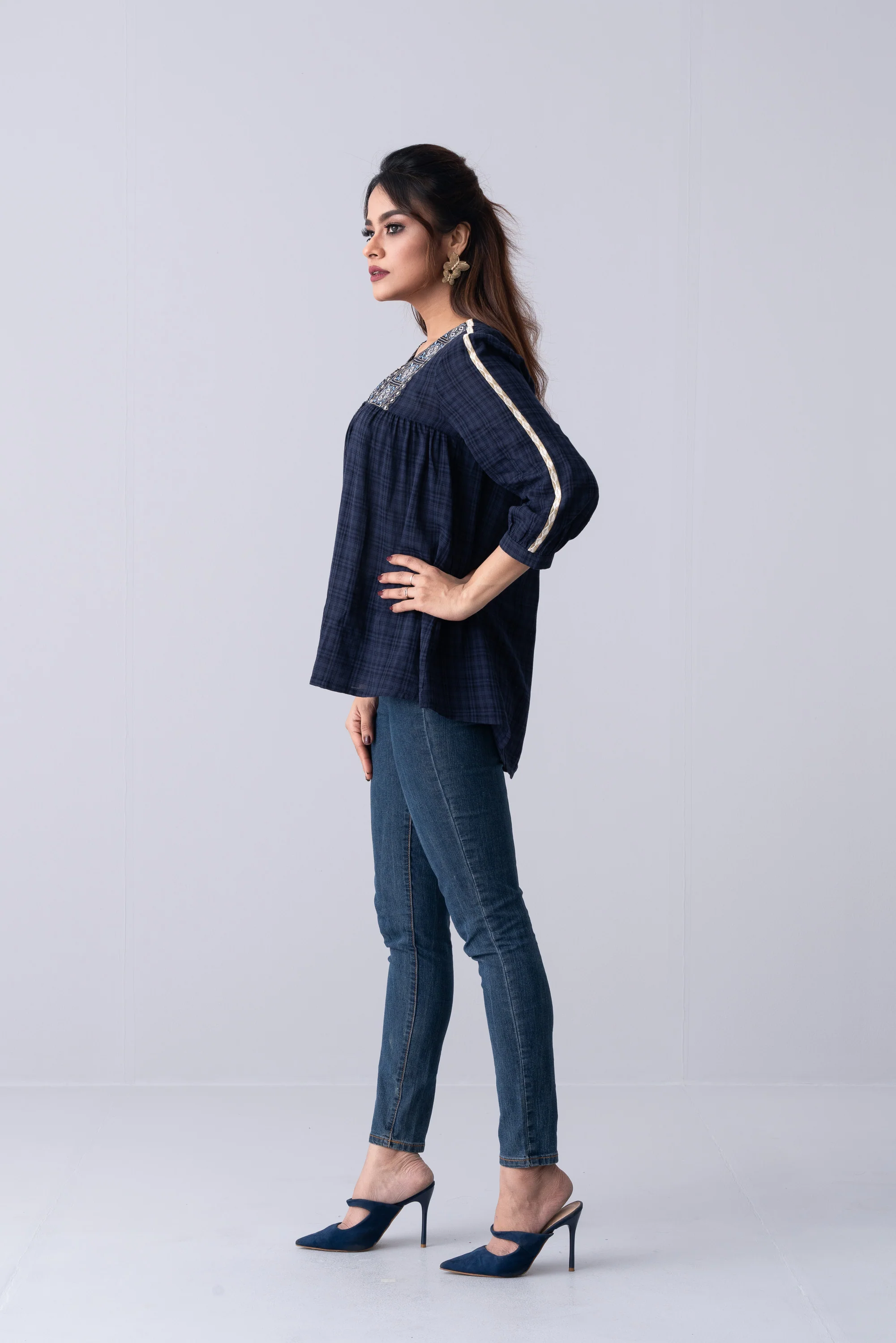 Bohemian-Style Embroidered Bolero Top - XTXFMF