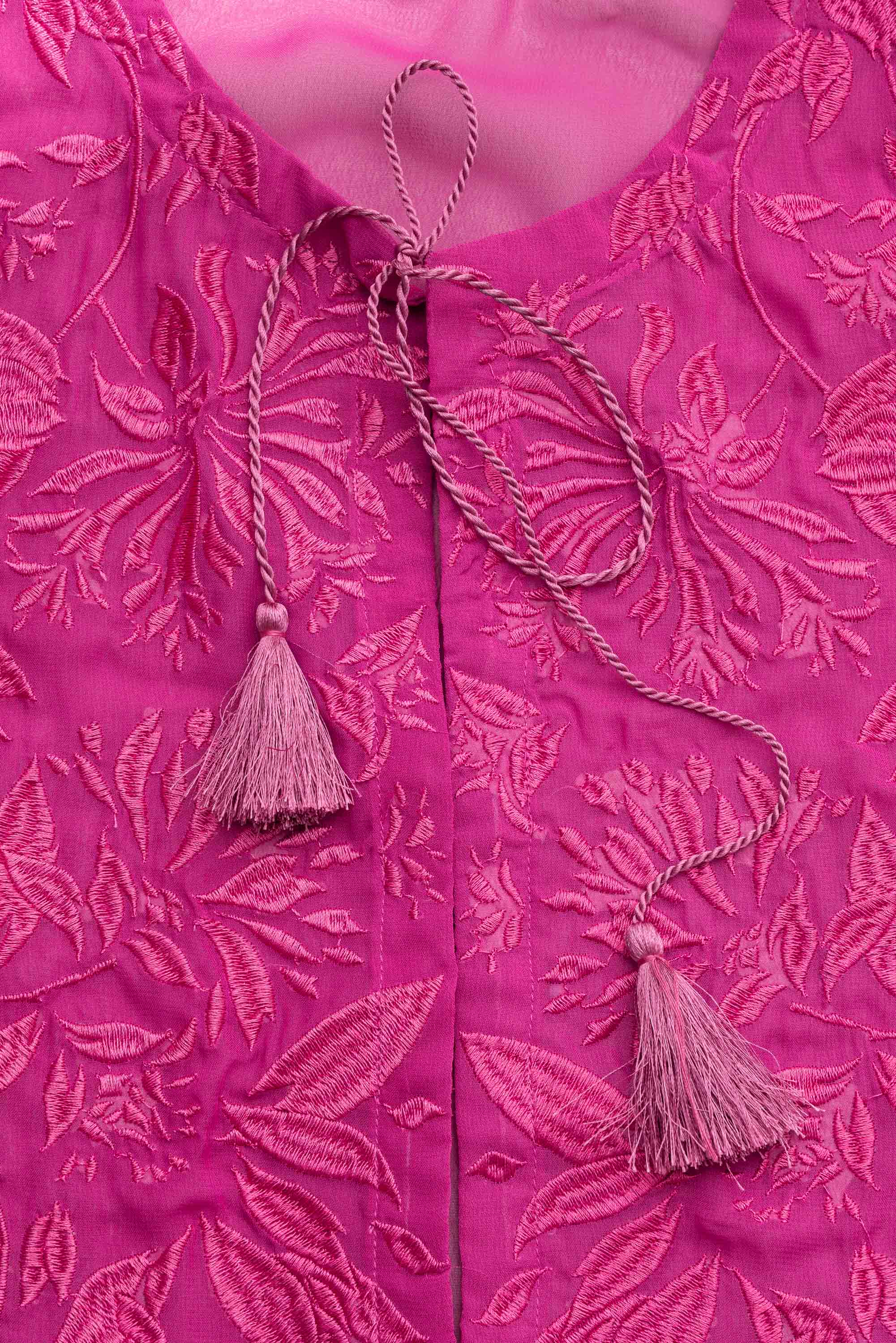 Regular Fit Georgette Bolero Top - XTXFMF