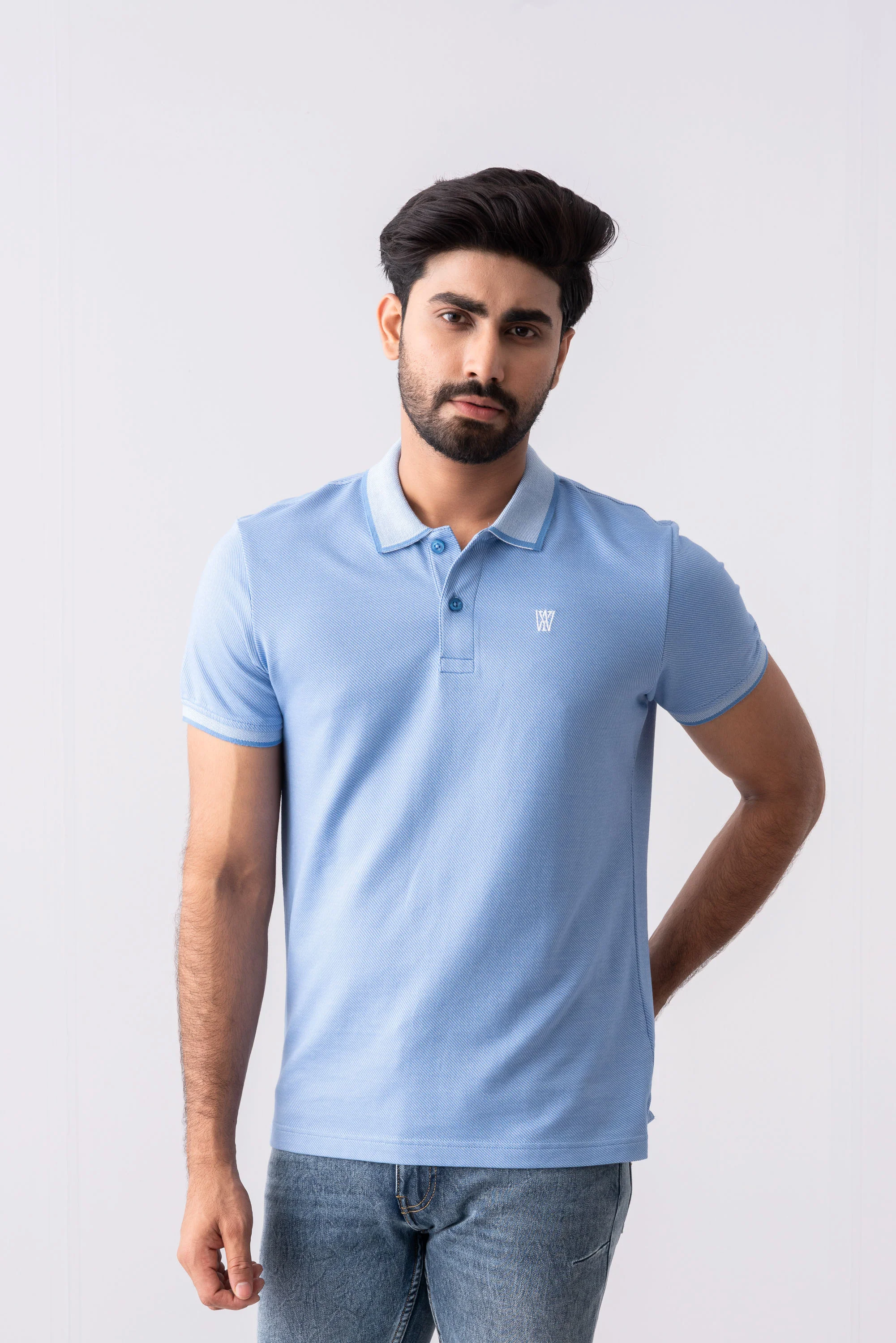 Regular Fit Birdseye Polo Shirt - XTXFMF