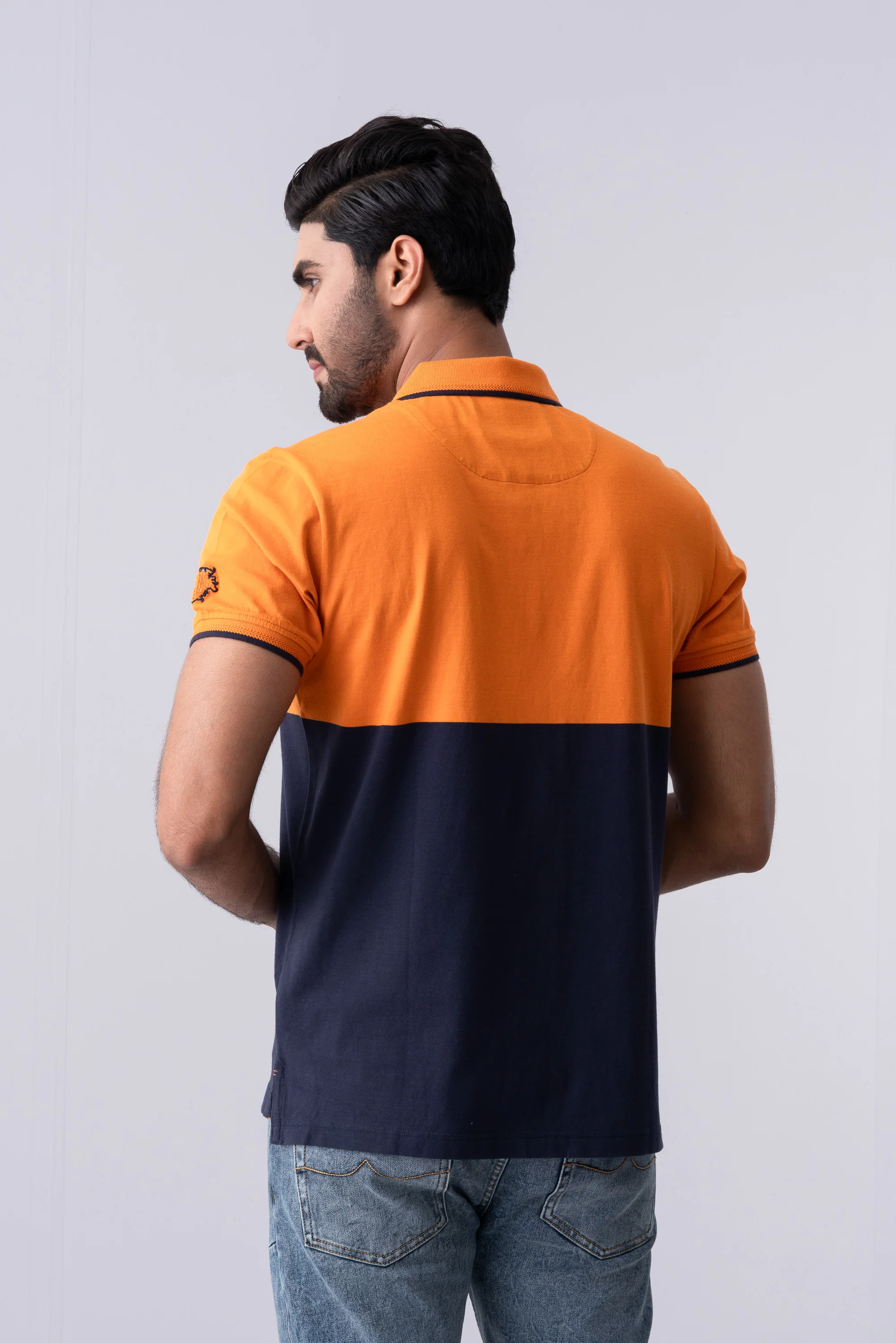 Regular Fit Yarn-Dyed Jersey Polo Shirt - XTXFMF
