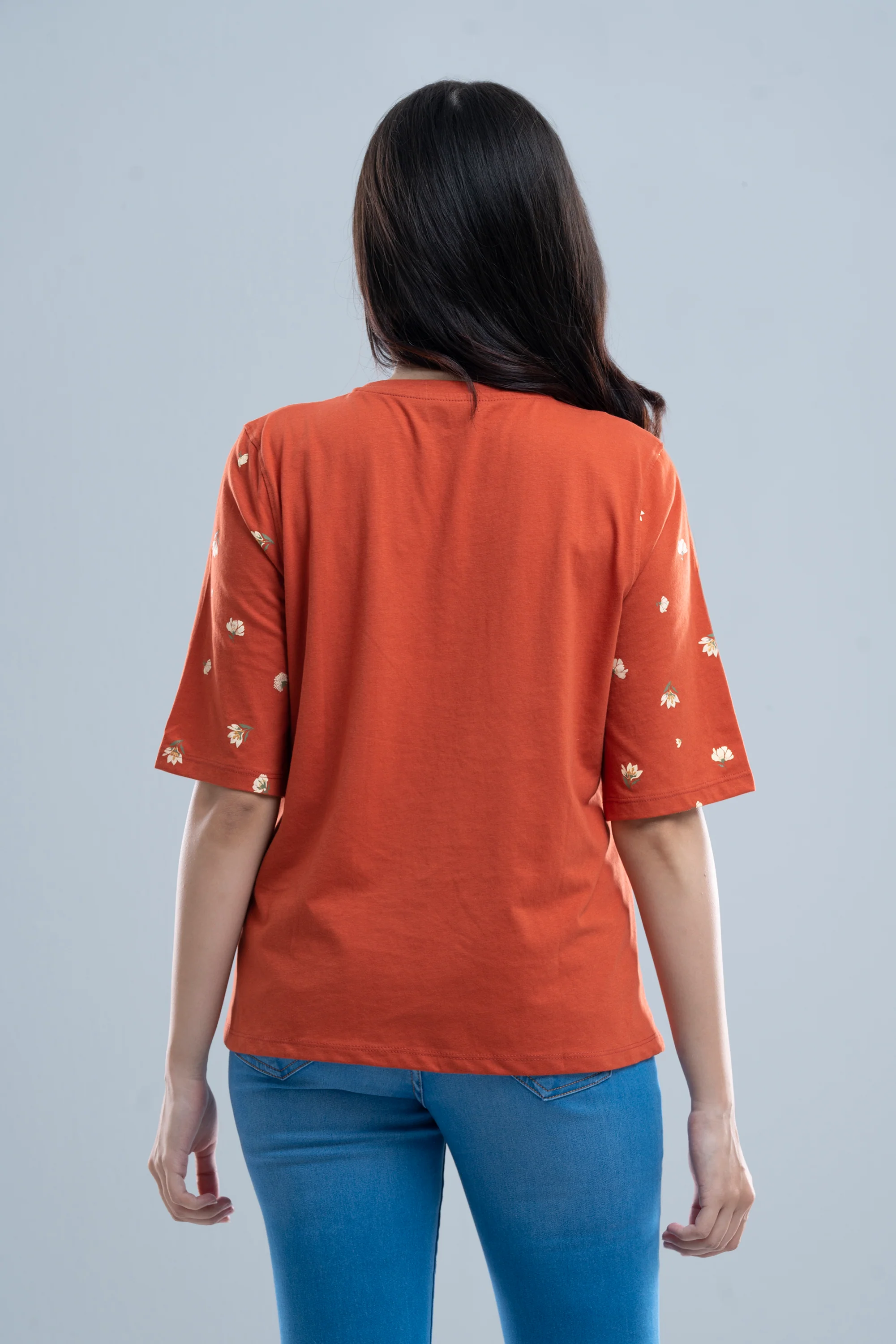 Relaxed Fit Floral Printed T-Shirt - XTXFMF