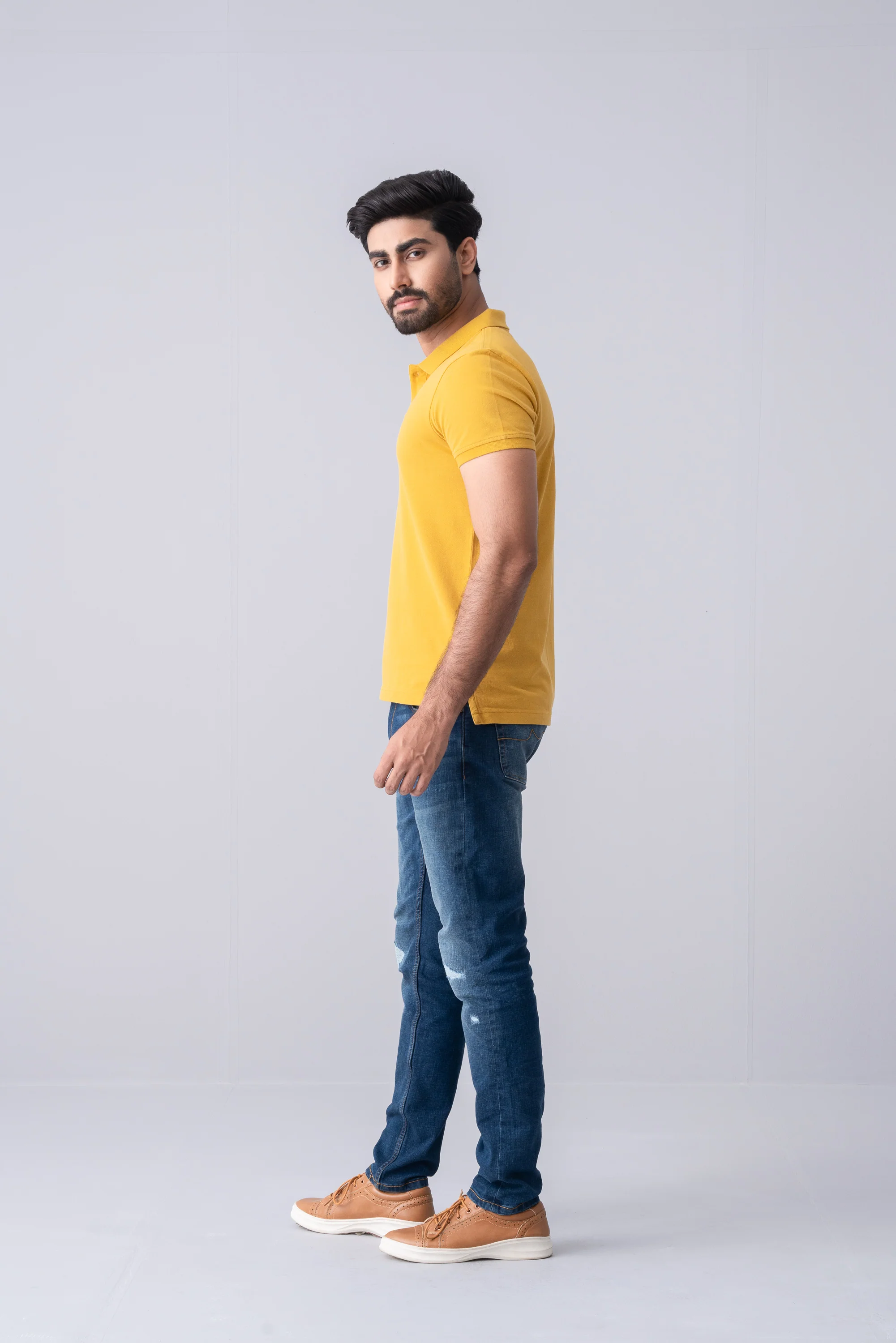 Regular Fit Solid Polo Shirt - XTXFMF