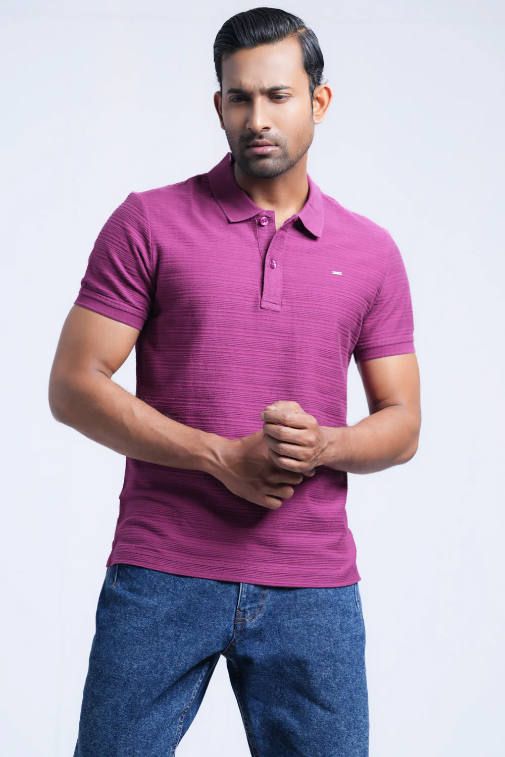 Regular Fit Ottoman Jersey Polo Shirt - XTXFMF